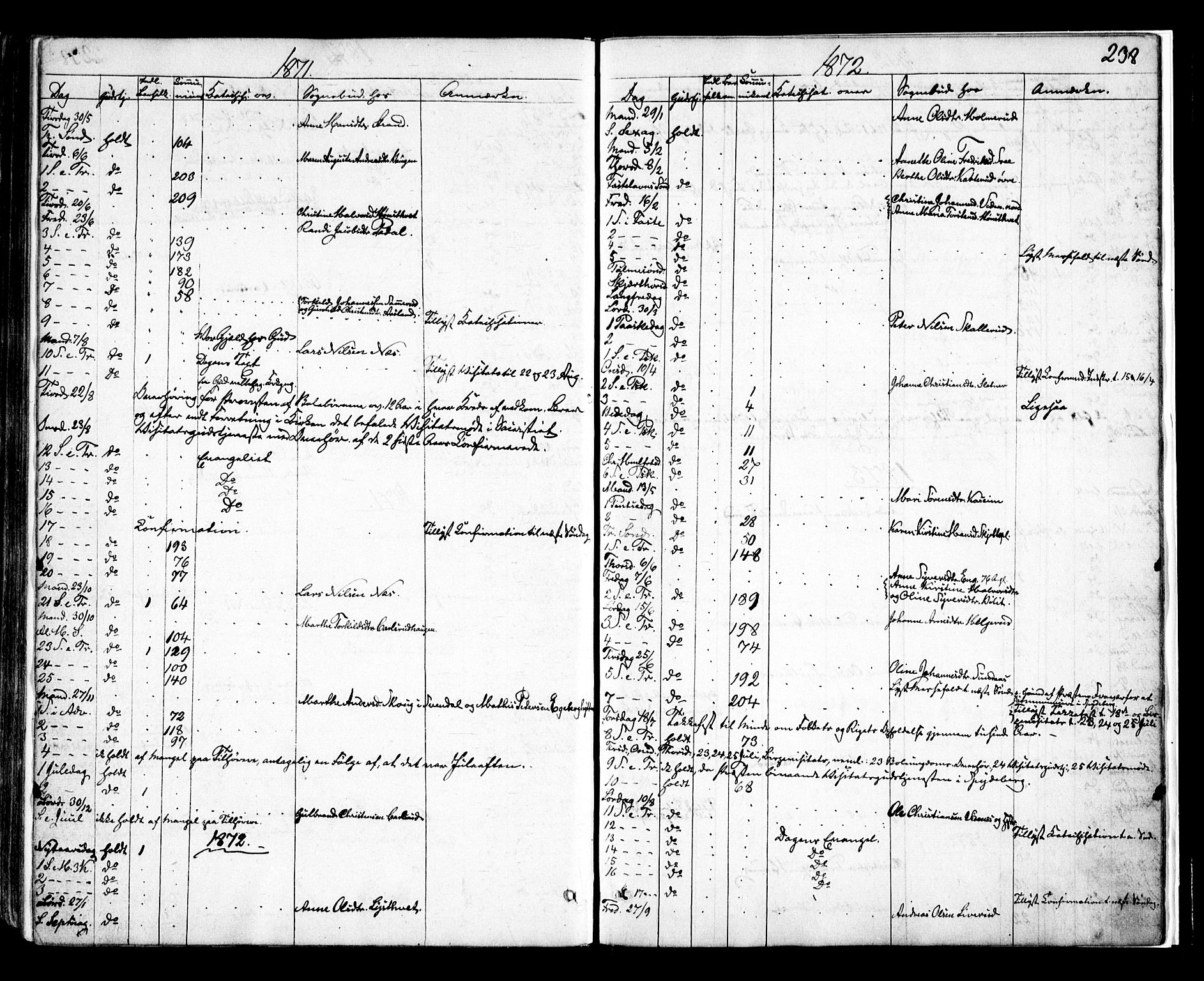 Skiptvet prestekontor Kirkebøker, AV/SAO-A-20009/F/Fa/L0008: Parish register (official) no. 8, 1867-1877, p. 238