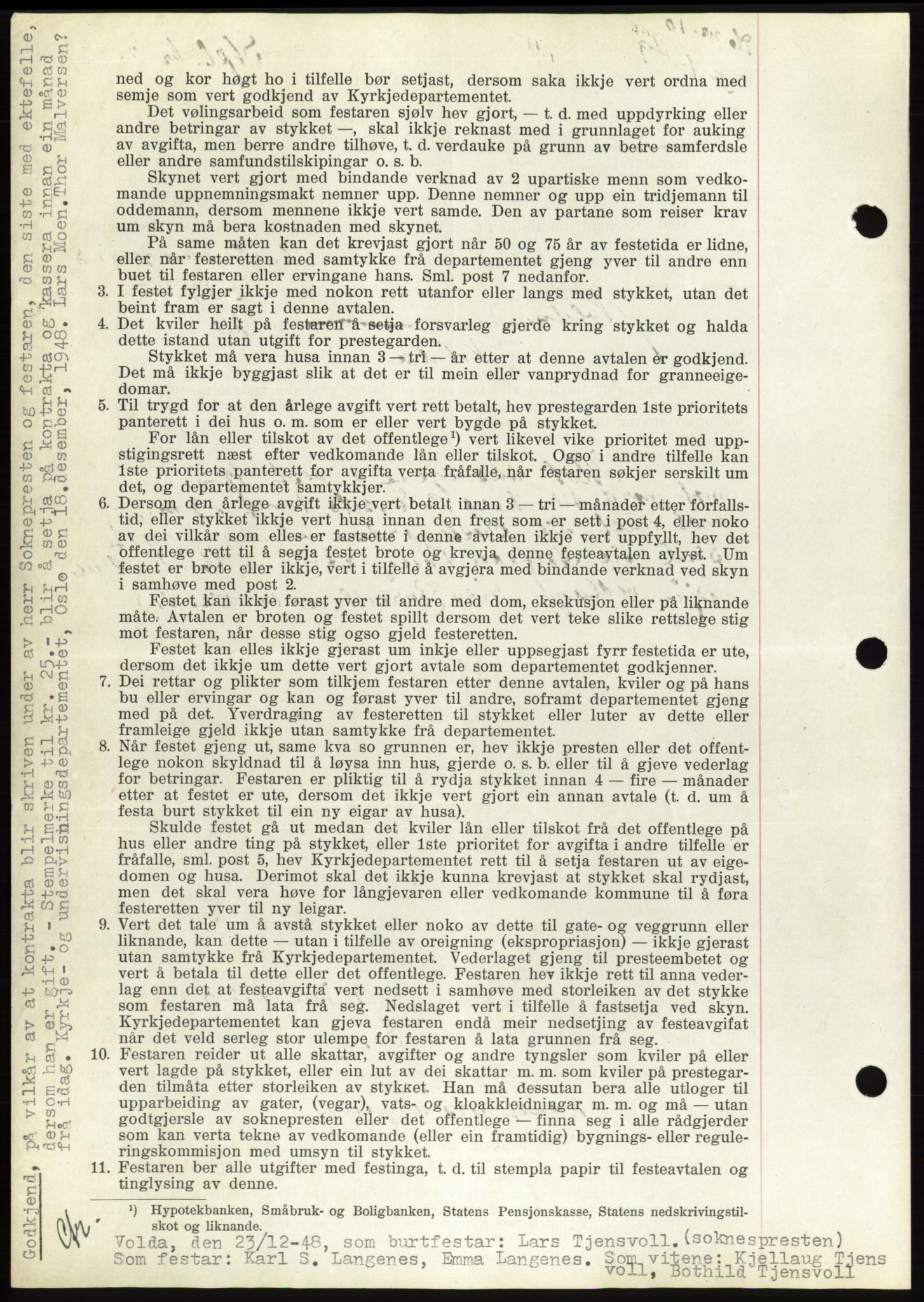 Søre Sunnmøre sorenskriveri, AV/SAT-A-4122/1/2/2C/L0083: Mortgage book no. 9A, 1948-1949, Diary no: : 10/1949