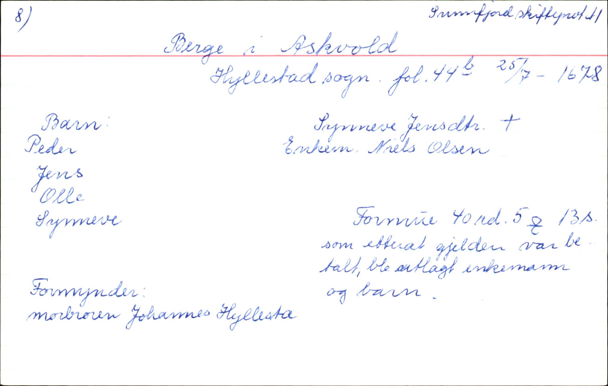 Skiftekort ved Statsarkivet i Bergen, SAB/SKIFTEKORT/003/L0001: Skifteprotokoll nr. 1, 1677-1687, p. 11