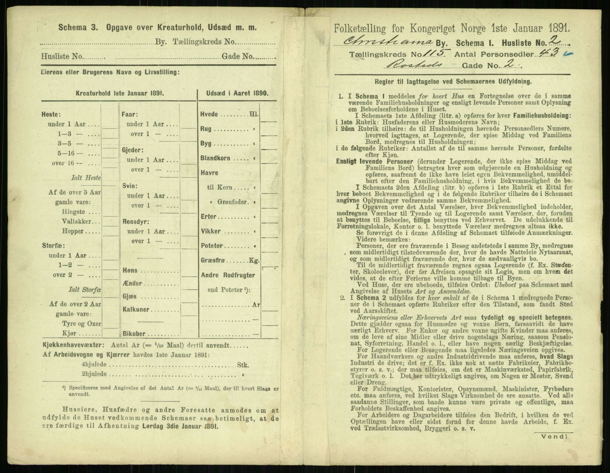 RA, 1891 census for 0301 Kristiania, 1891, p. 61494