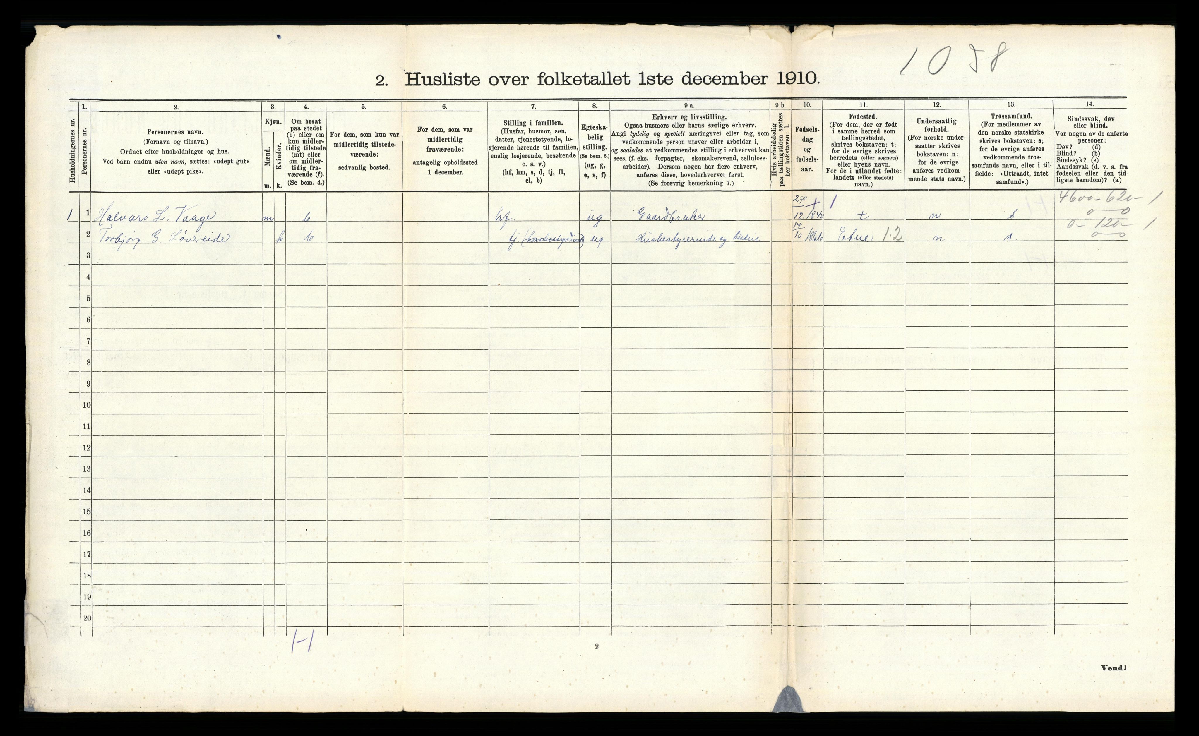 RA, 1910 census for Kvinnherad, 1910, p. 1690