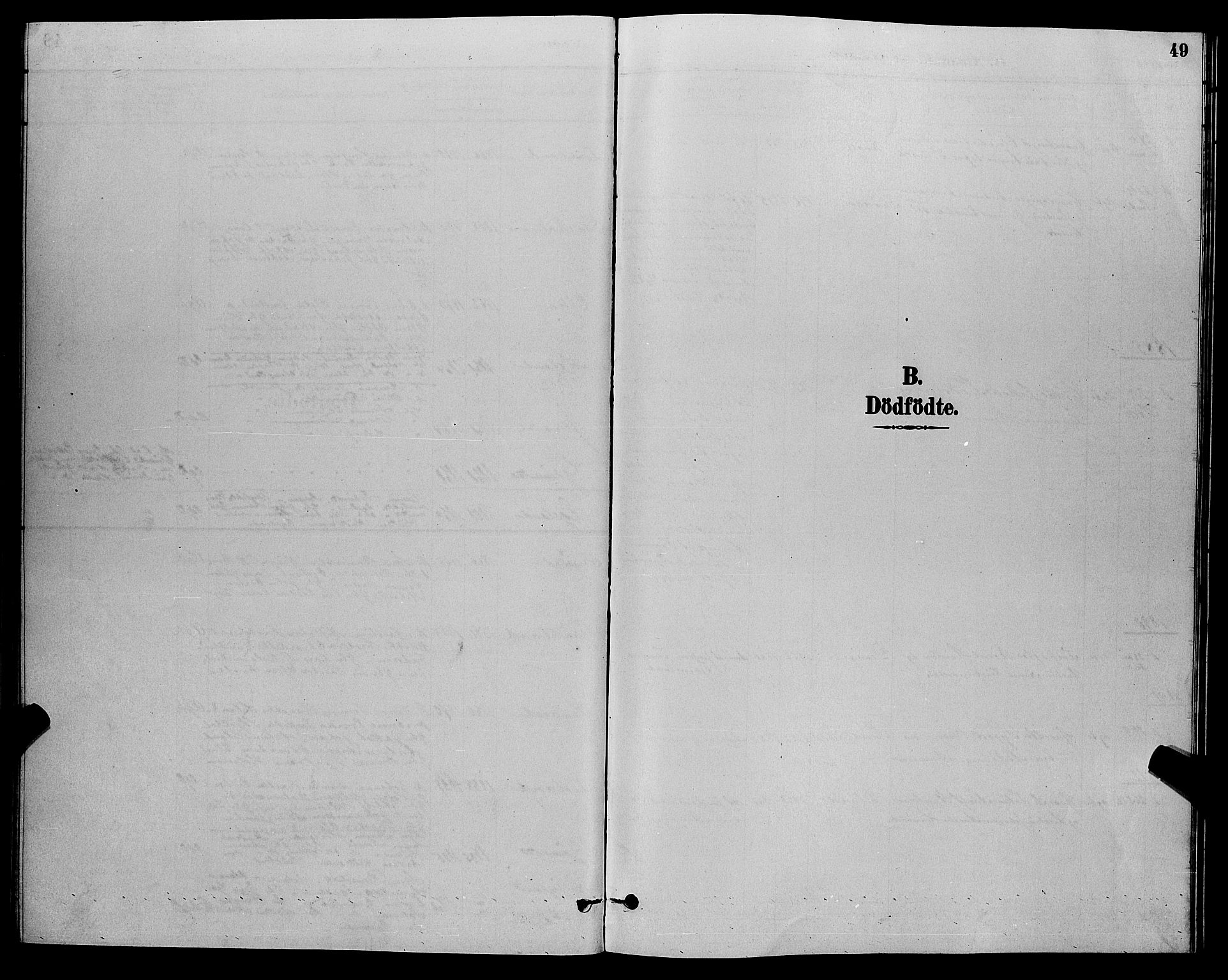 Herad sokneprestkontor, SAK/1111-0018/F/Fb/Fba/L0004: Parish register (copy) no. B 4, 1882-1899, p. 49
