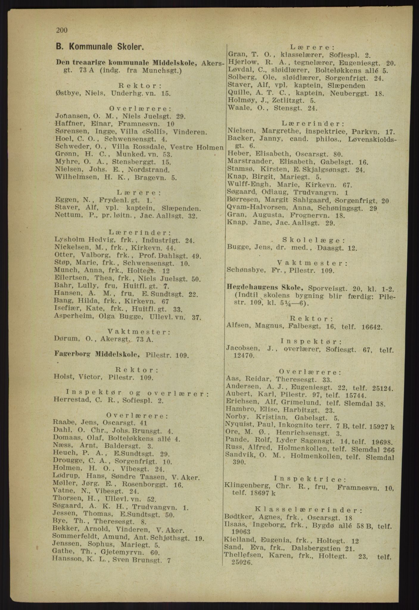 Kristiania/Oslo adressebok, PUBL/-, 1918, p. 213