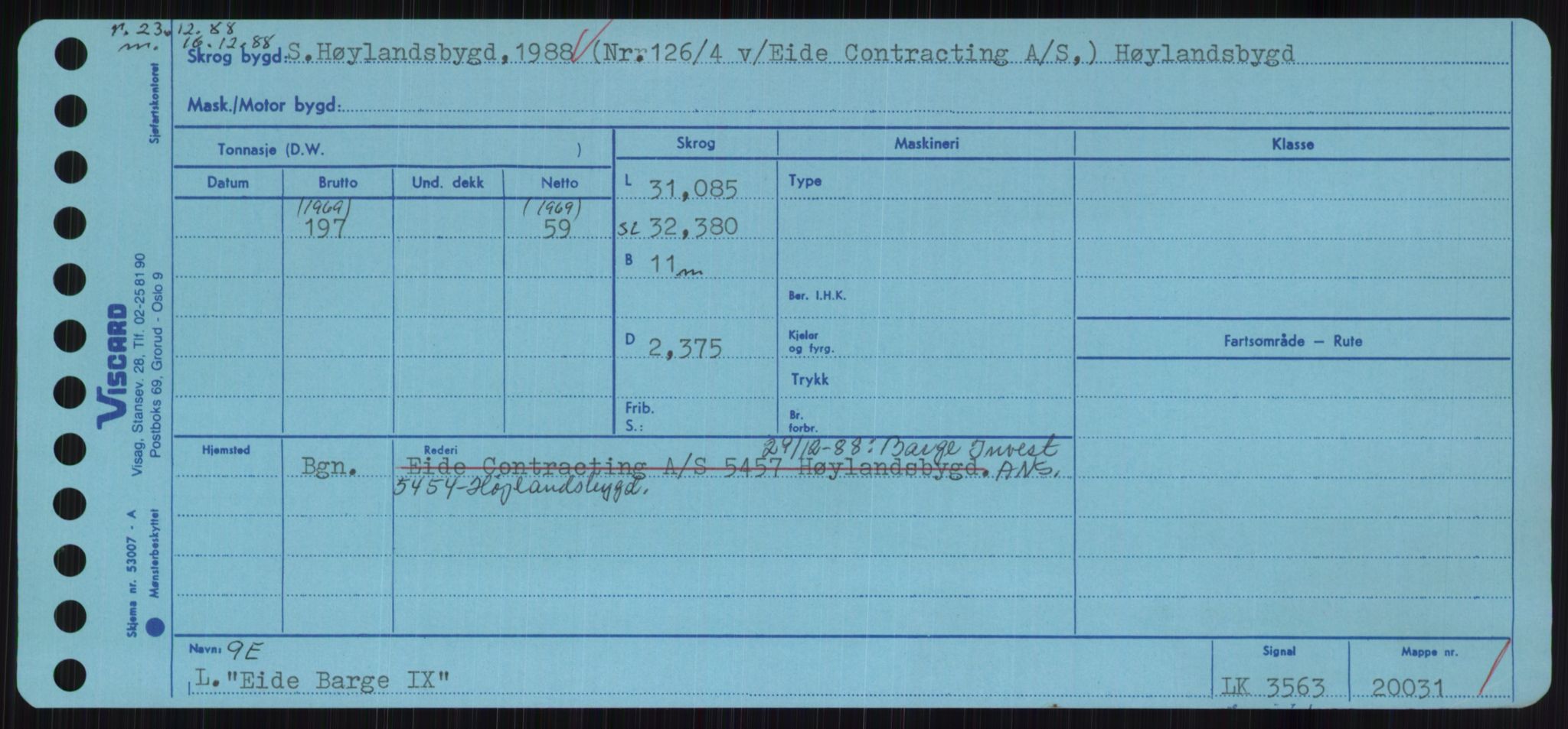 Sjøfartsdirektoratet med forløpere, Skipsmålingen, AV/RA-S-1627/H/Hc/L0001: Lektere, A-Y, p. 121