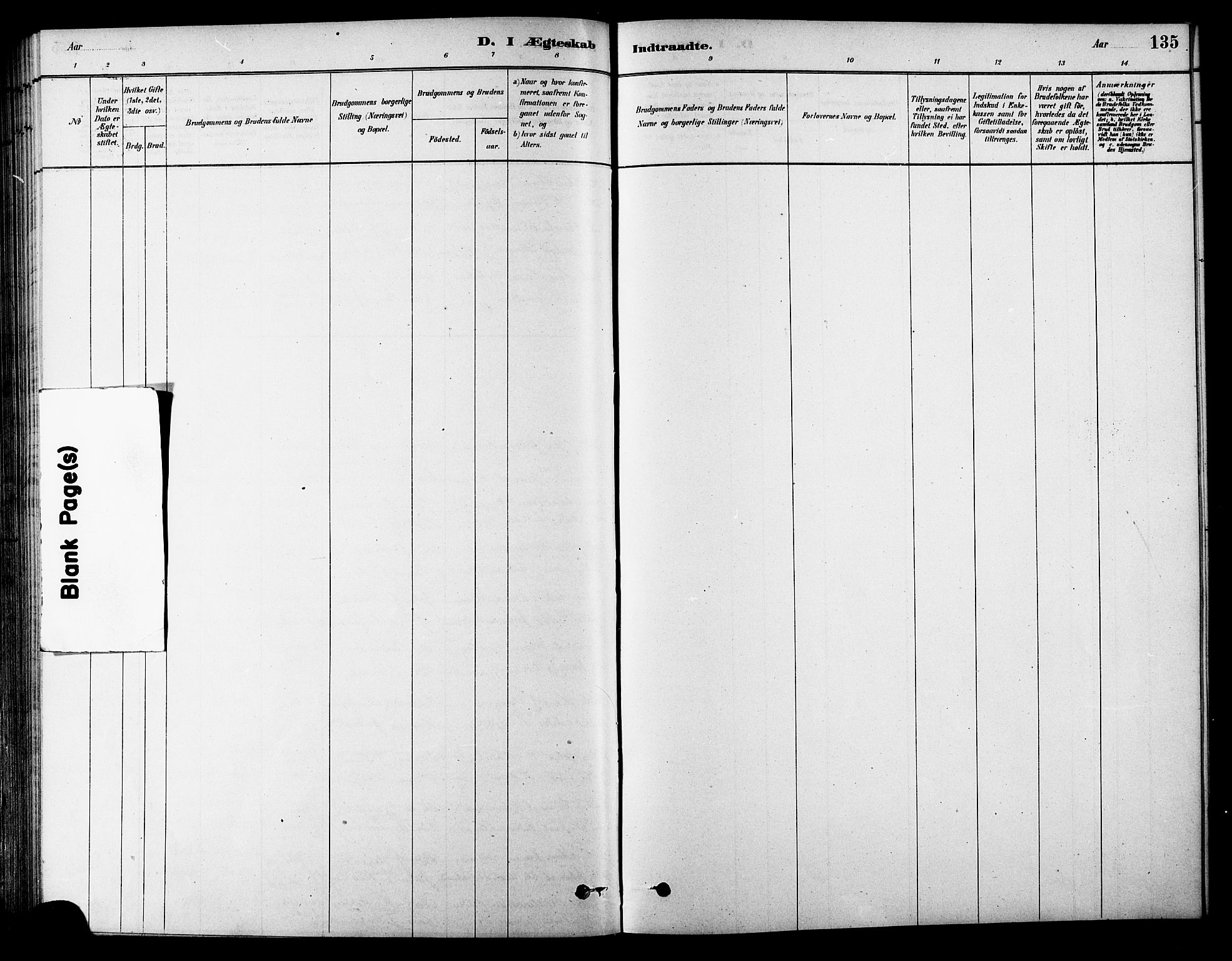 Ministerialprotokoller, klokkerbøker og fødselsregistre - Sør-Trøndelag, AV/SAT-A-1456/686/L0983: Parish register (official) no. 686A01, 1879-1890, p. 135