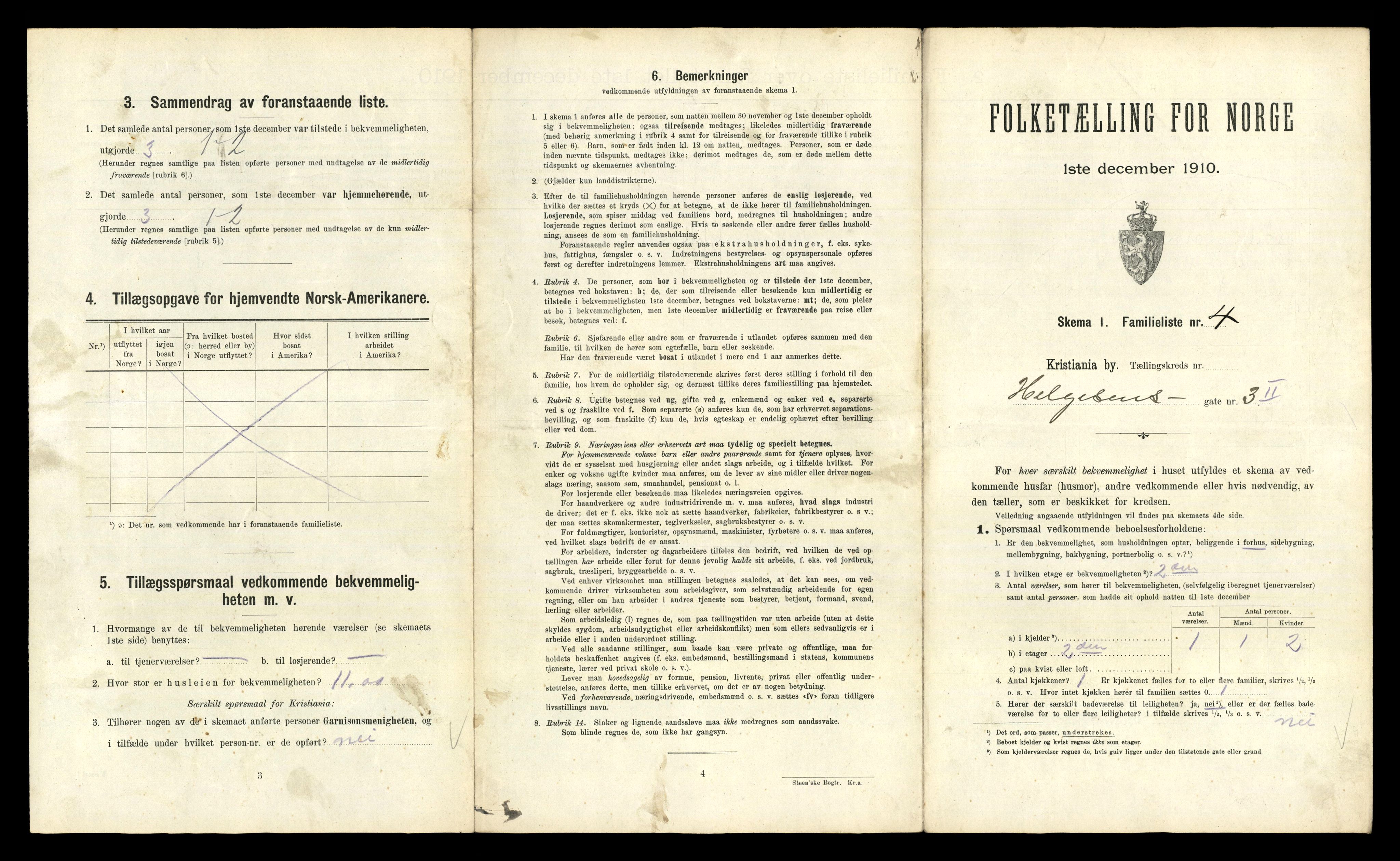 RA, 1910 census for Kristiania, 1910, p. 36667