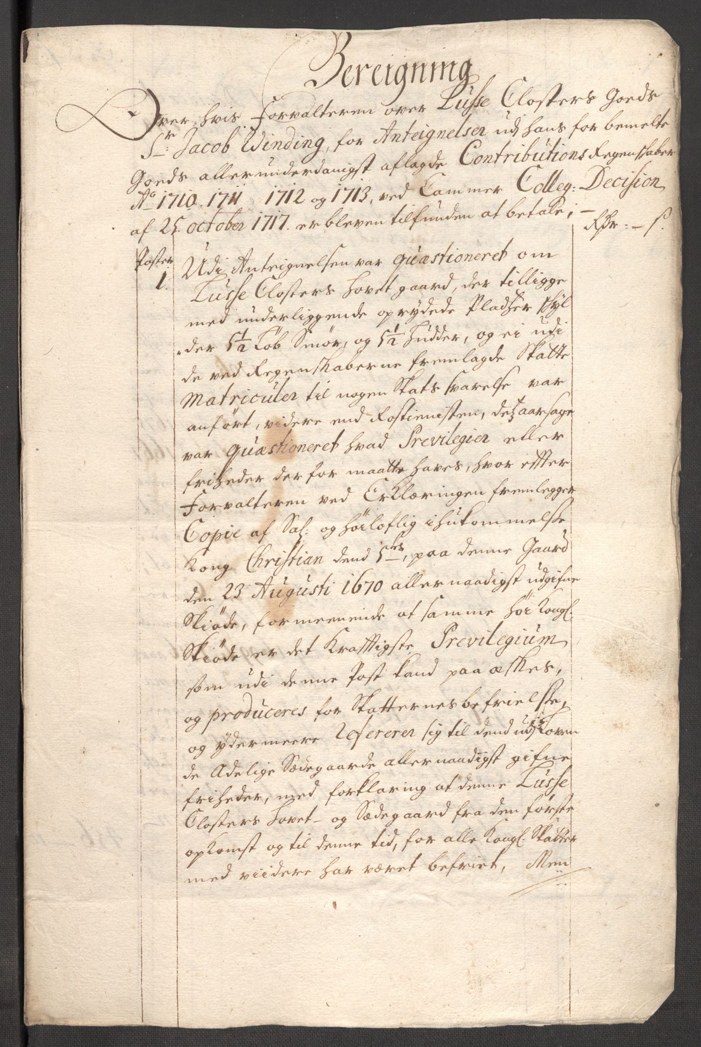 Rentekammeret inntil 1814, Reviderte regnskaper, Fogderegnskap, AV/RA-EA-4092/R50/L3160: Fogderegnskap Lyse kloster, 1710-1719, p. 410