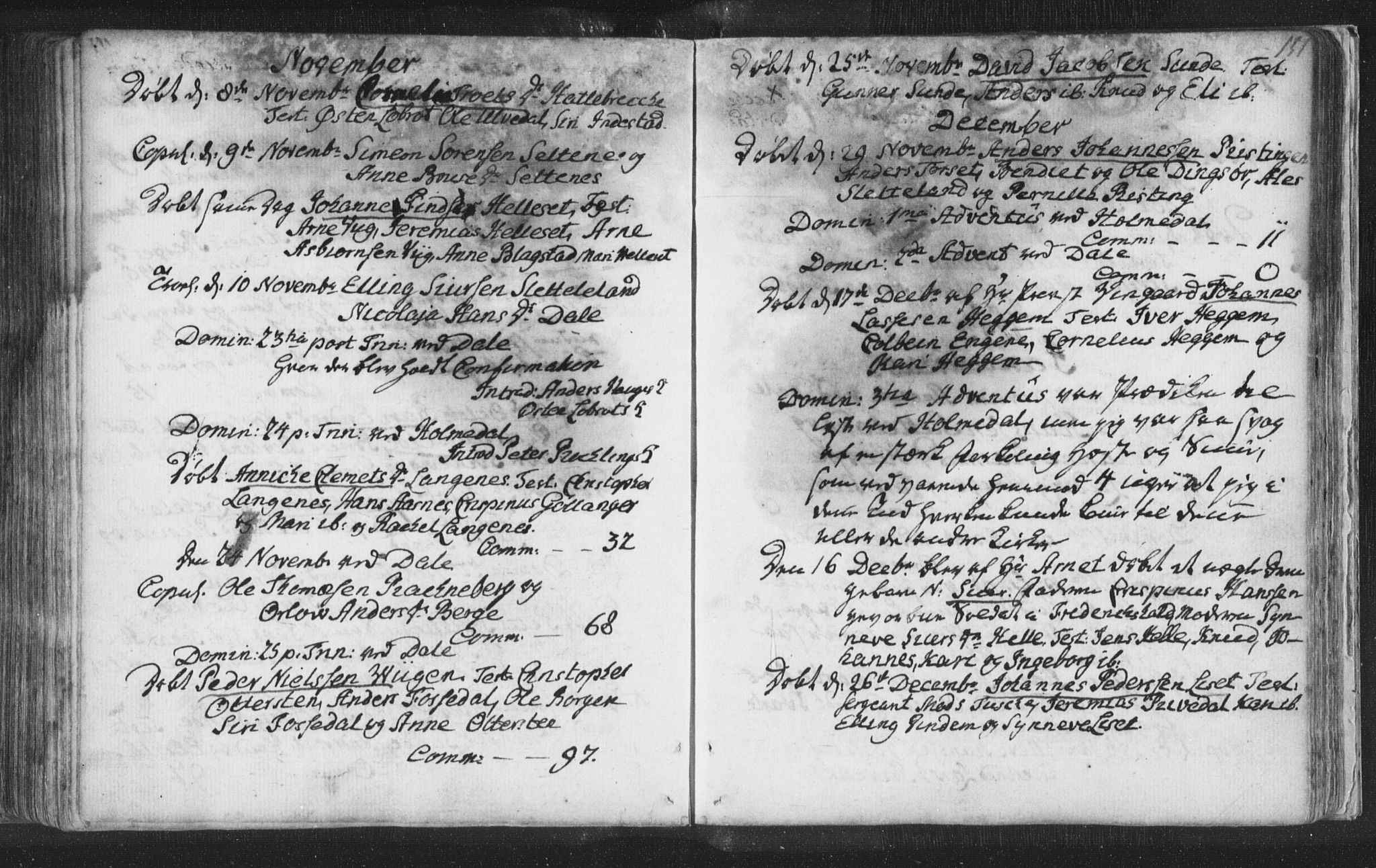 Fjaler sokneprestembete, SAB/A-79801/H/Haa/Haaa/L0002: Parish register (official) no. A 2, 1779-1798, p. 151