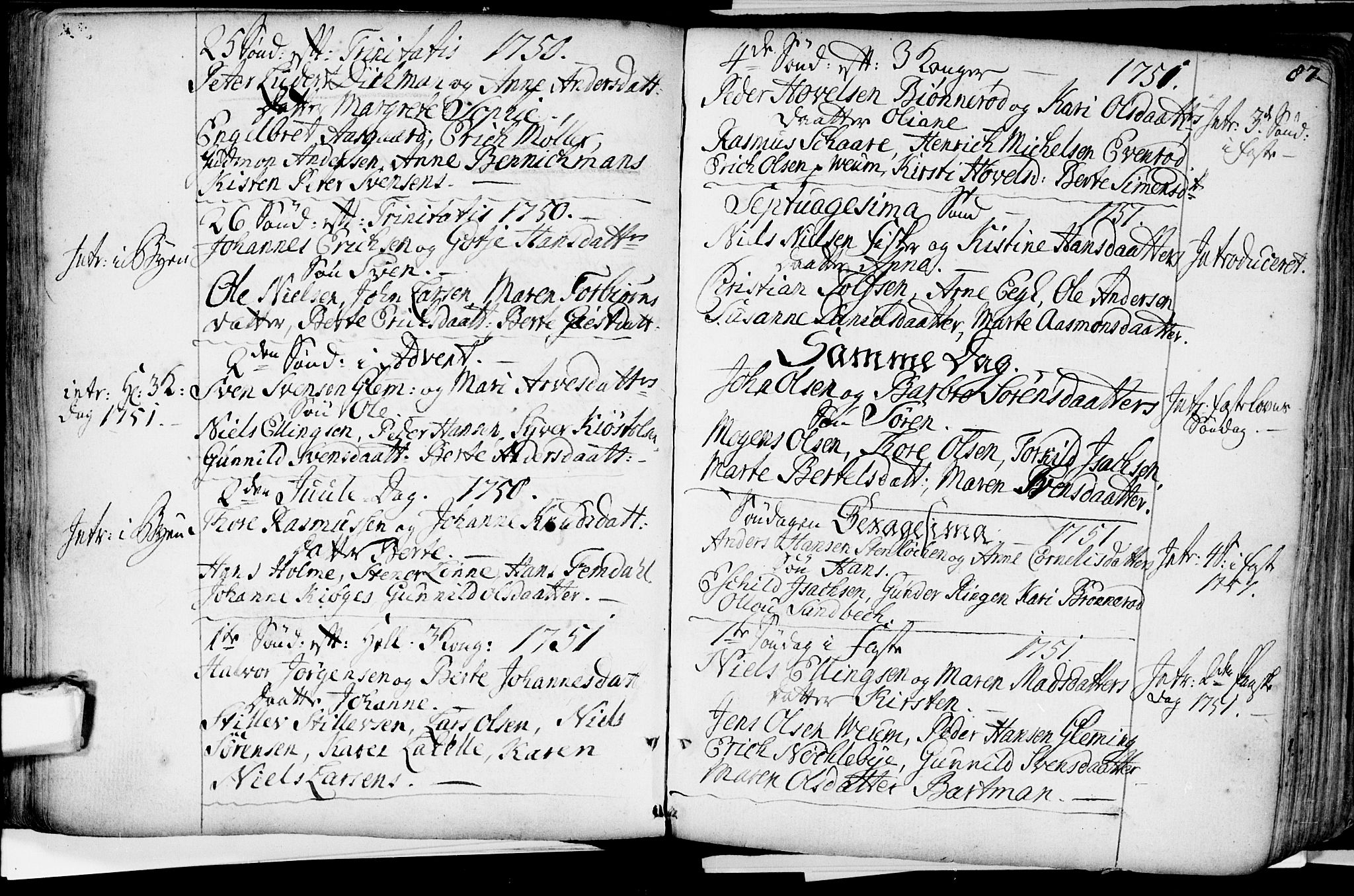 Glemmen prestekontor Kirkebøker, AV/SAO-A-10908/F/Fa/L0001: Parish register (official) no. 1, 1733-1759, p. 87