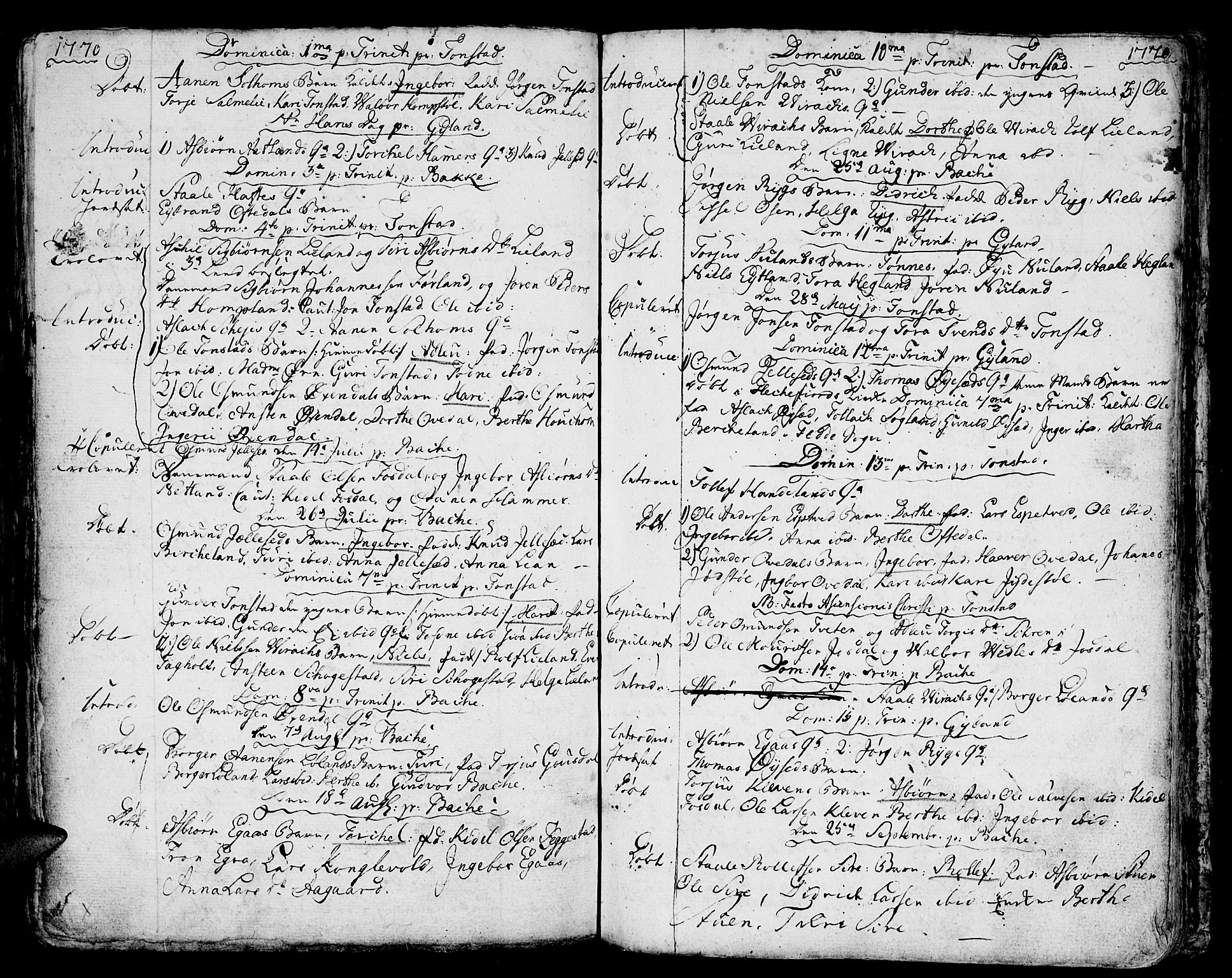 Bakke sokneprestkontor, AV/SAK-1111-0002/F/Fa/Faa/L0001: Parish register (official) no. A 1, 1741-1780, p. 184