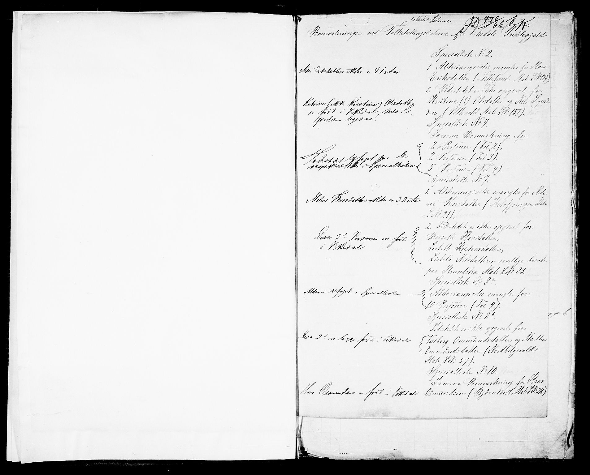 RA, 1865 census for Vikedal, 1865, p. 5