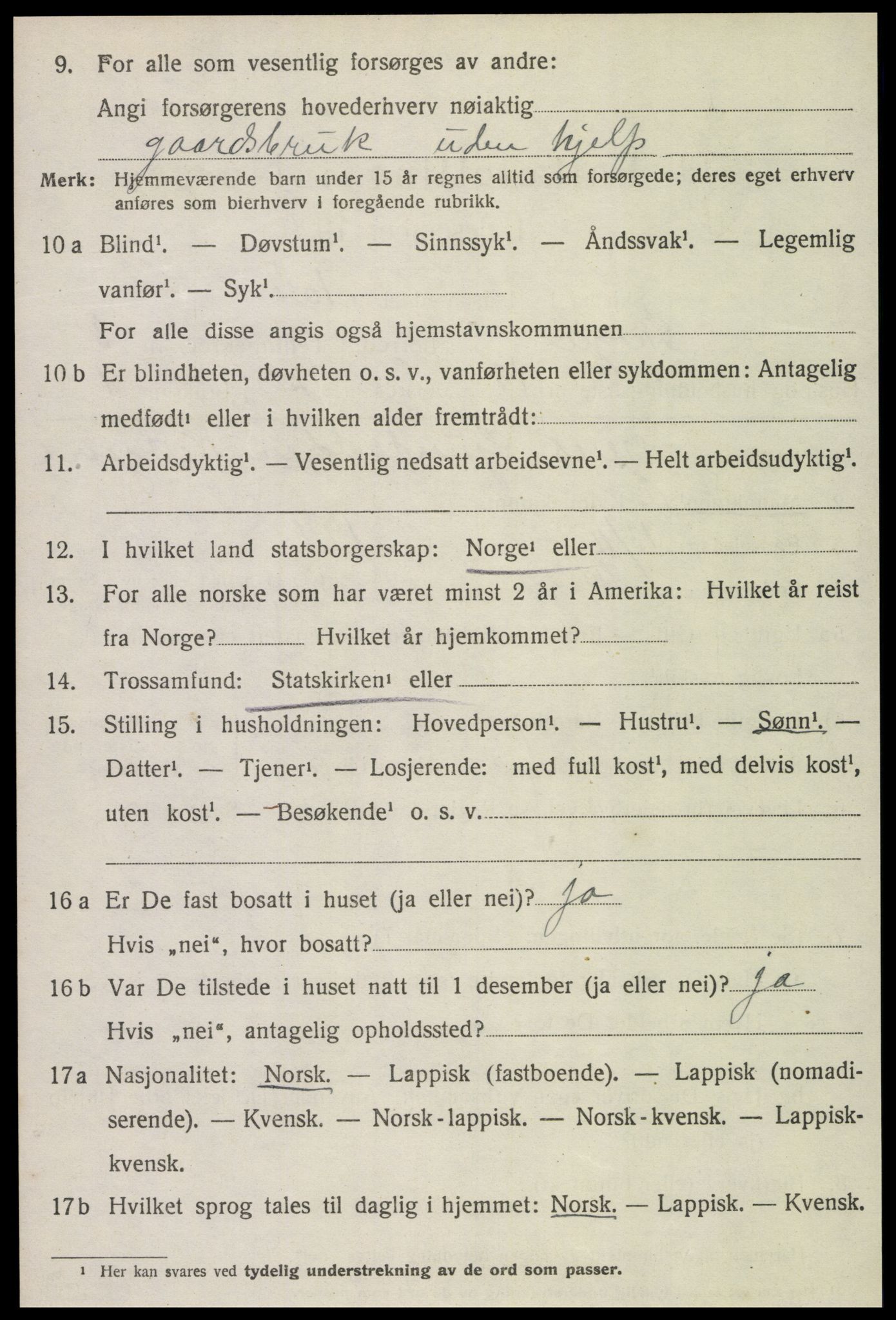 SAT, 1920 census for Skogn, 1920, p. 4802