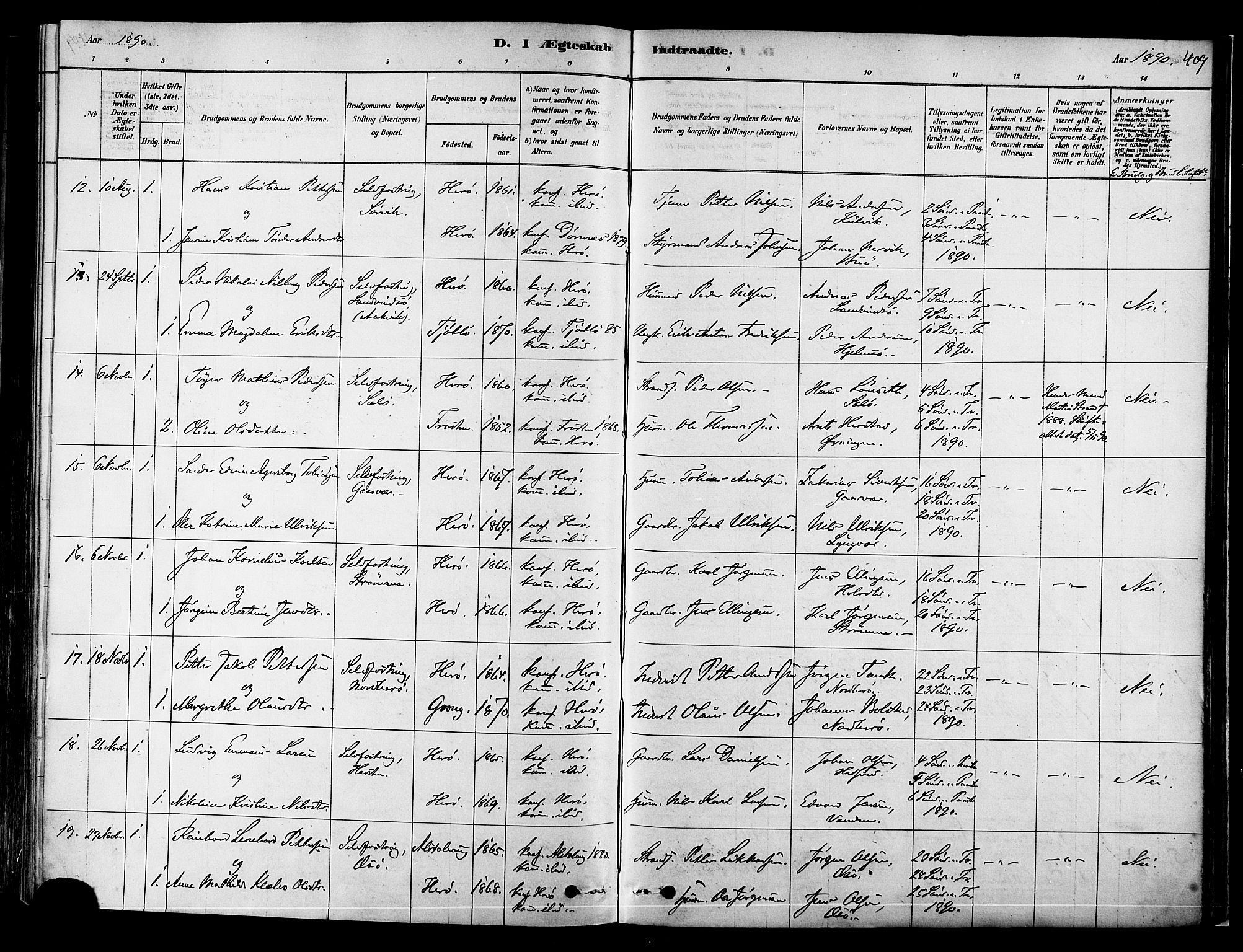 Ministerialprotokoller, klokkerbøker og fødselsregistre - Nordland, AV/SAT-A-1459/834/L0507: Parish register (official) no. 834A05, 1878-1892, p. 409