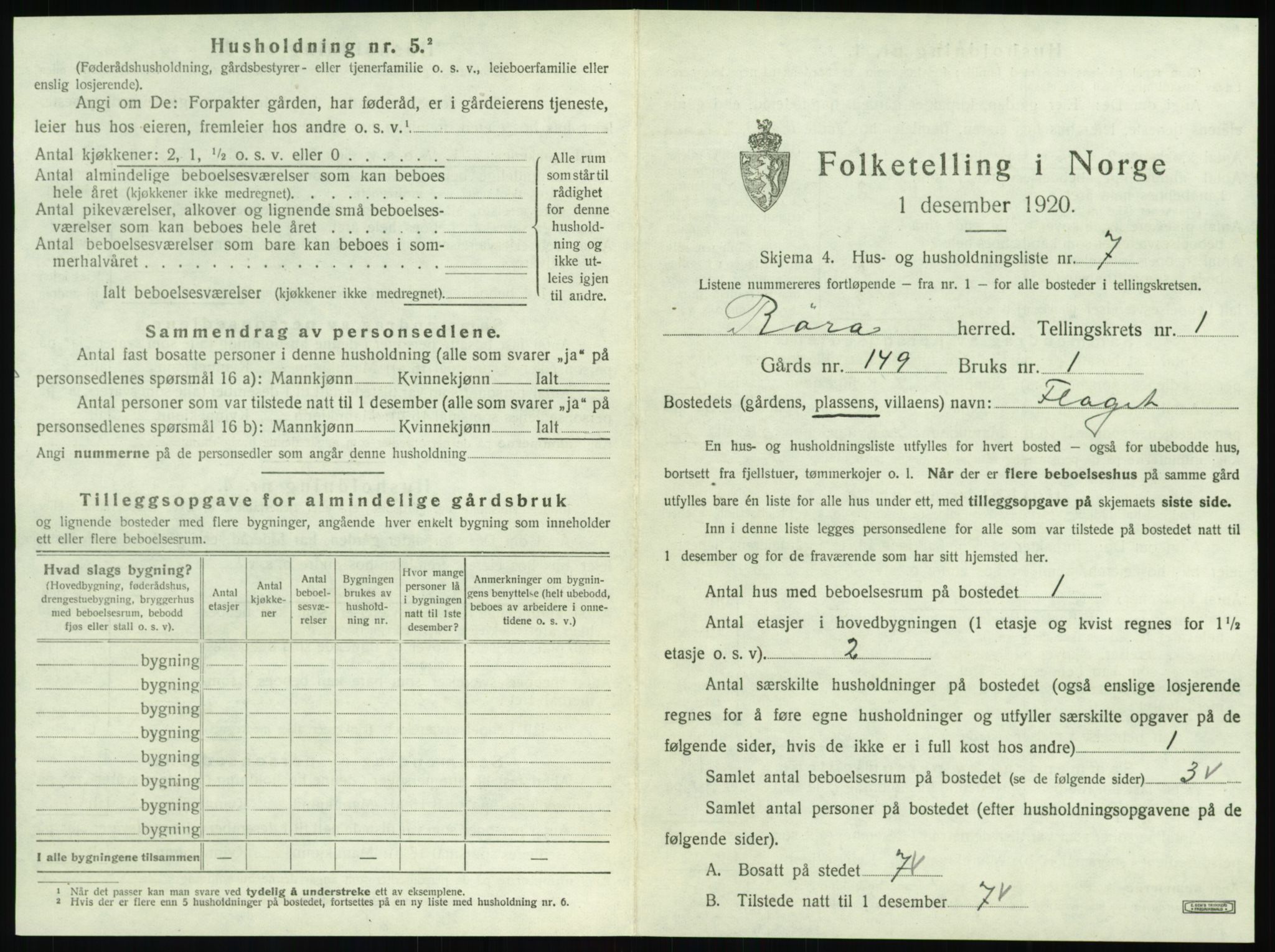 SAT, 1920 census for Røra, 1920, p. 35