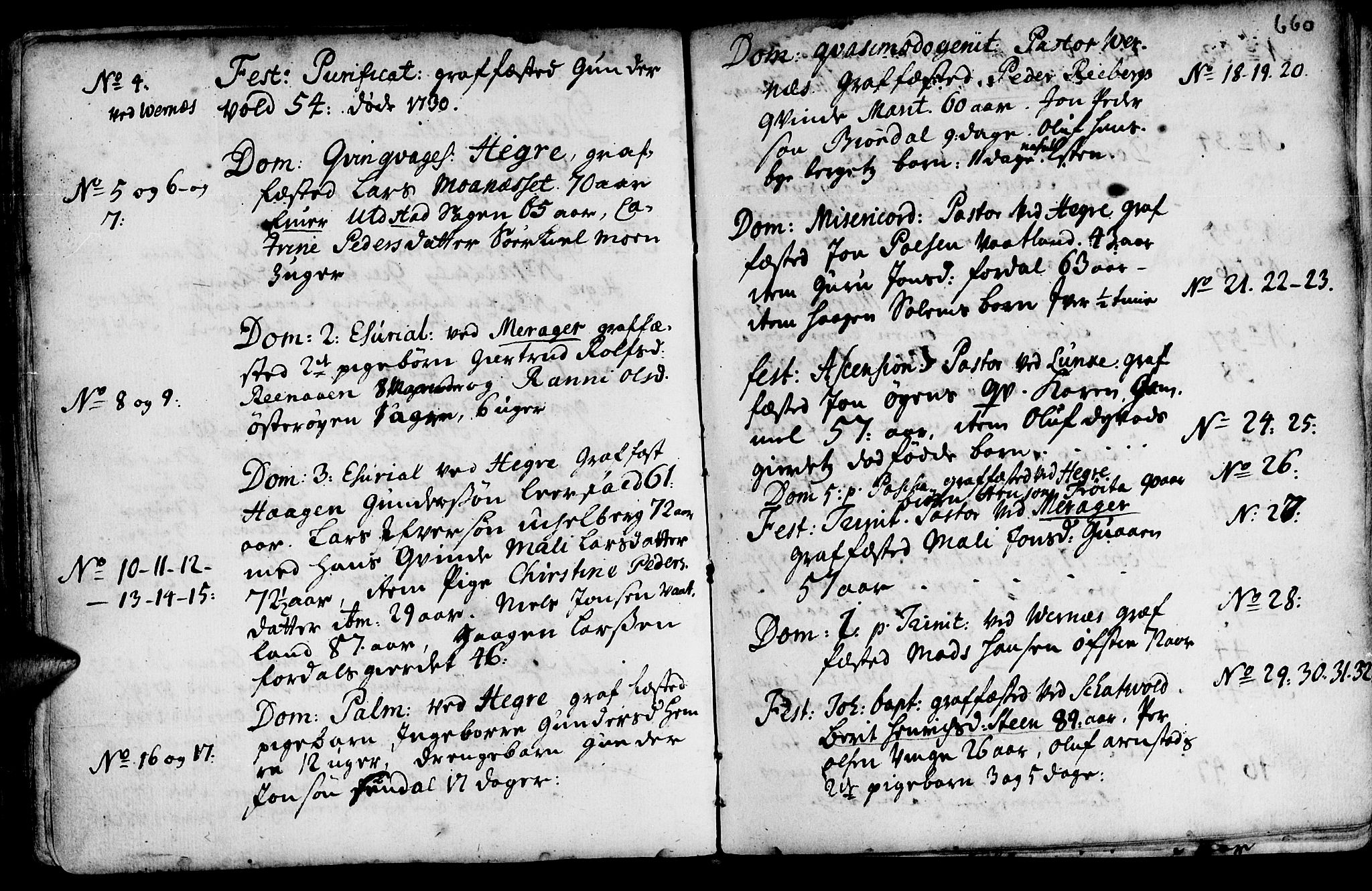 Ministerialprotokoller, klokkerbøker og fødselsregistre - Nord-Trøndelag, SAT/A-1458/709/L0055: Parish register (official) no. 709A03, 1730-1739, p. 659-660