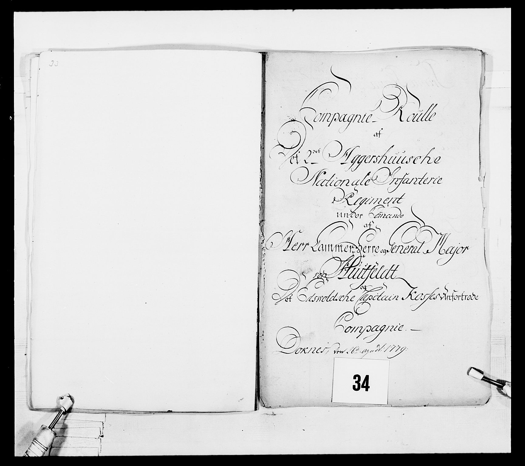 Generalitets- og kommissariatskollegiet, Det kongelige norske kommissariatskollegium, RA/EA-5420/E/Eh/L0044: 2. Akershusiske nasjonale infanteriregiment, 1779-1787, p. 117