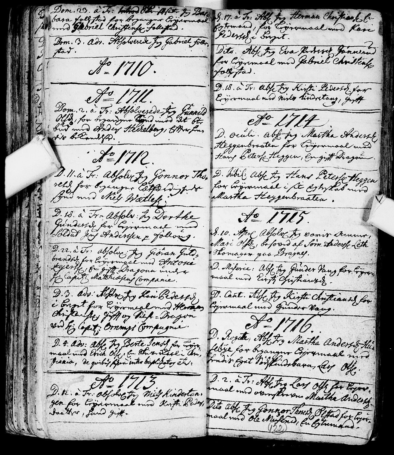 Røyken kirkebøker, AV/SAKO-A-241/F/Fa/L0001: Parish register (official) no. 1, 1701-1730, p. 122