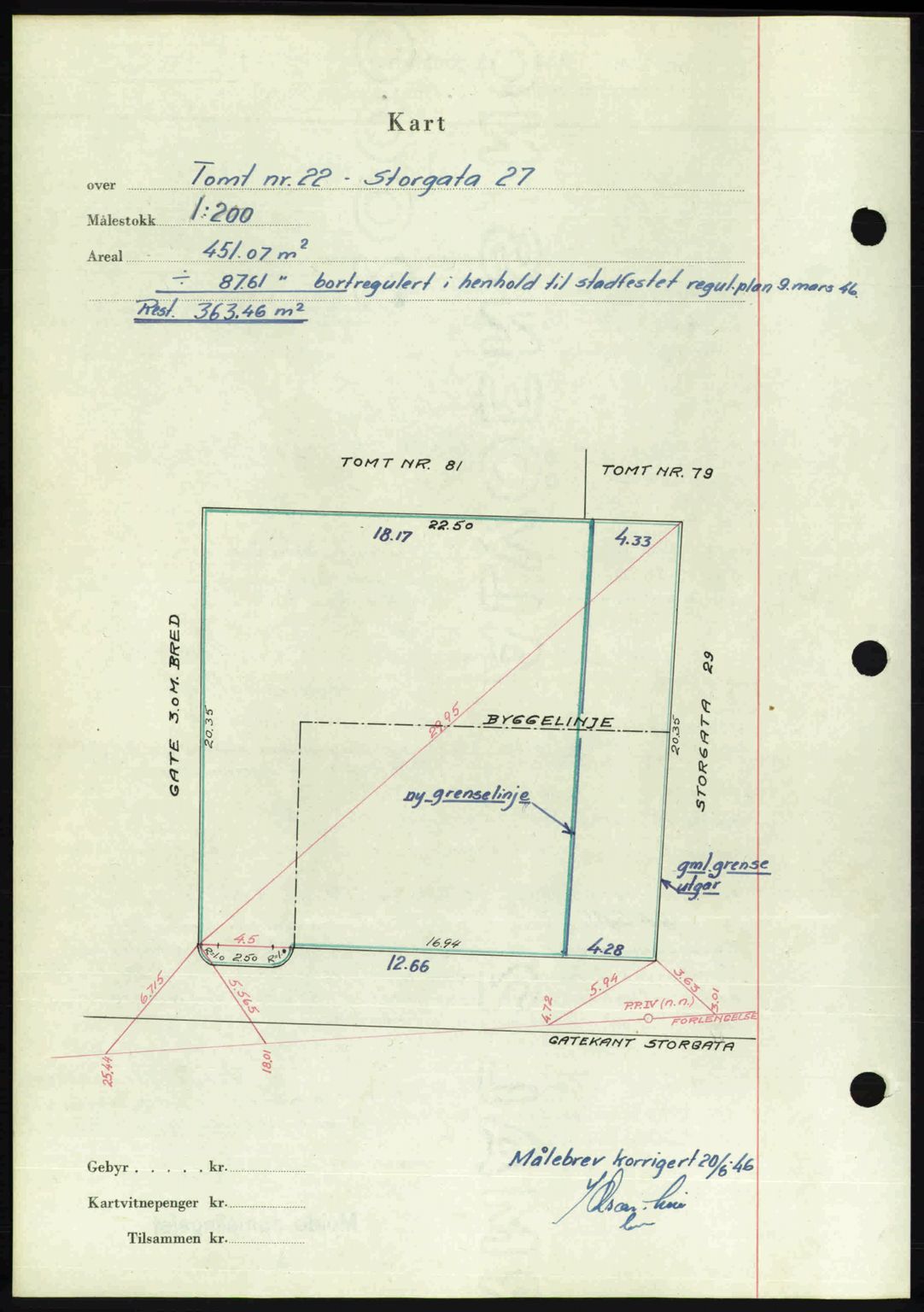 Romsdal sorenskriveri, AV/SAT-A-4149/1/2/2C: Mortgage book no. A20, 1946-1946, Diary no: : 1149/1946