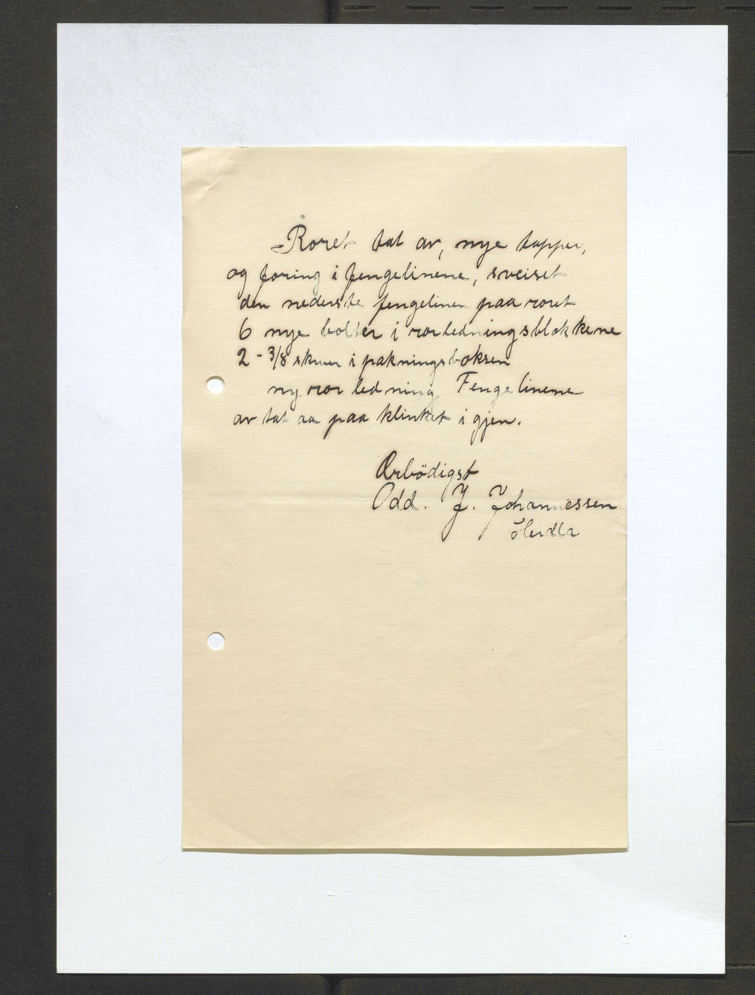 Bergens Museum, AV/SAB-A-17301/13/D/L0002: Korrespondanse , 1928-1940, p. 119