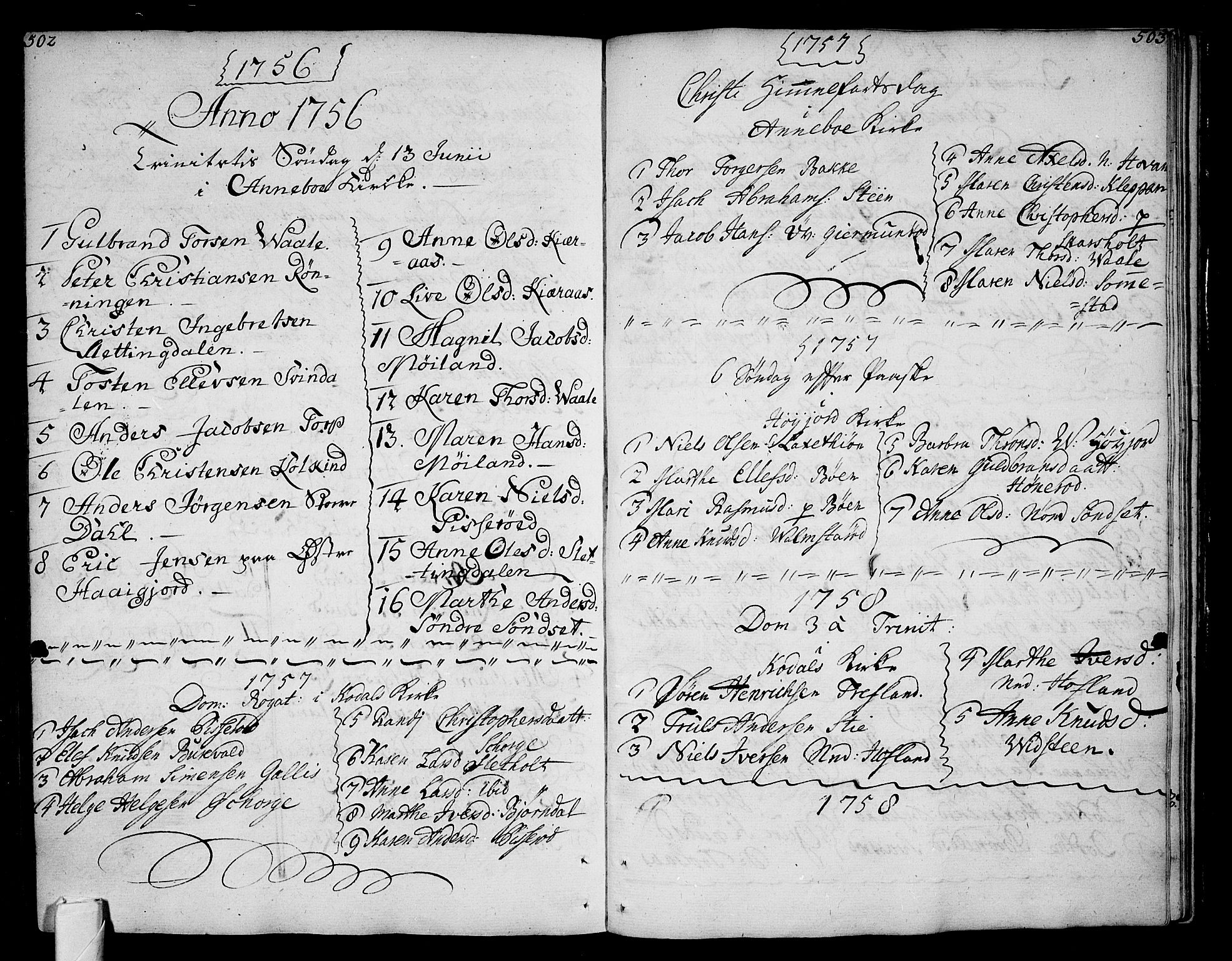 Andebu kirkebøker, AV/SAKO-A-336/F/Fa/L0002: Parish register (official) no. 2, 1733-1802, p. 502-503