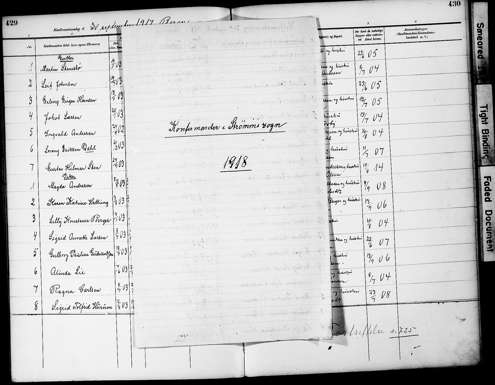 Strømm kirkebøker, AV/SAKO-A-322/G/Ga/L0004: Parish register (copy) no. I 4, 1897-1927, p. 429-430