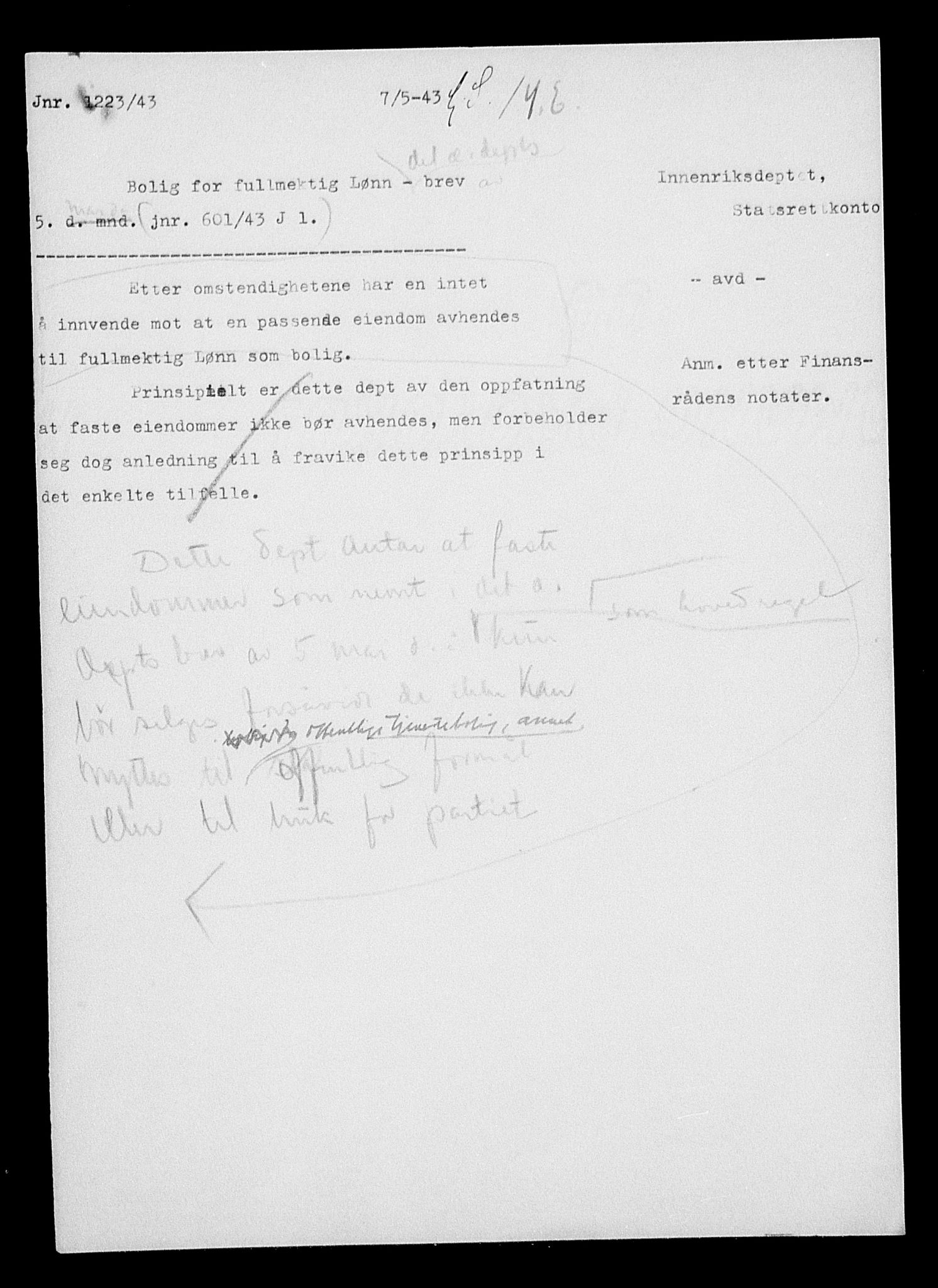 Justisdepartementet, Tilbakeføringskontoret for inndratte formuer, AV/RA-S-1564/H/Hc/Hcc/L0939: --, 1945-1947, p. 404