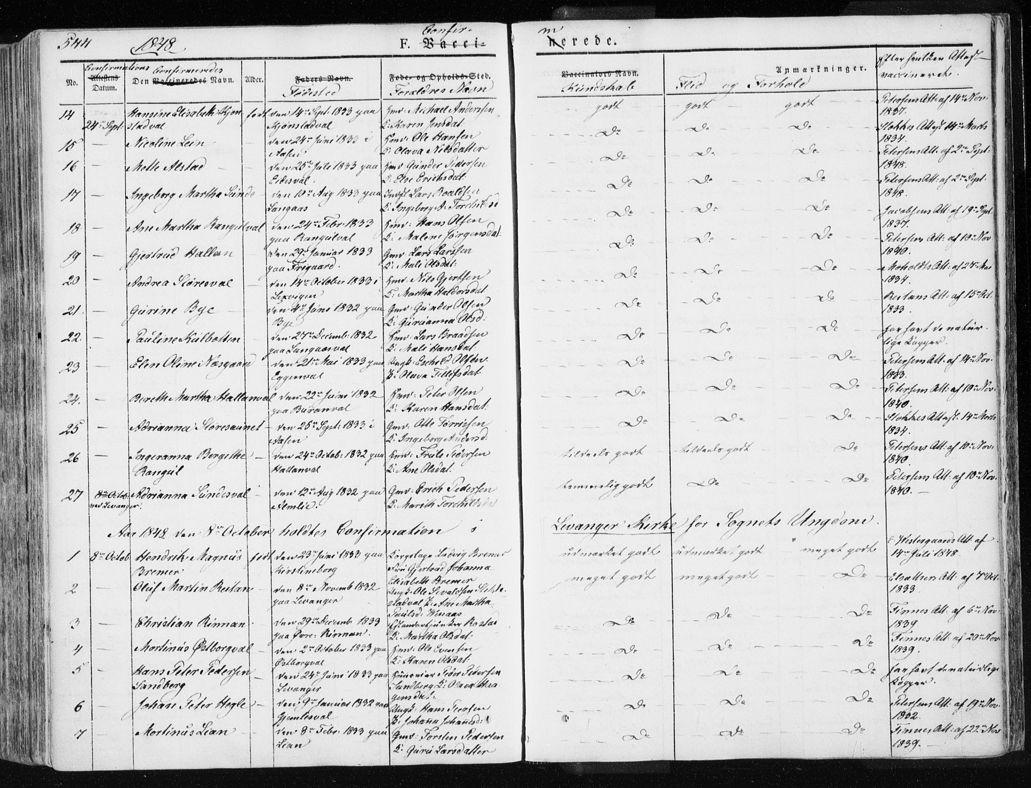 Ministerialprotokoller, klokkerbøker og fødselsregistre - Nord-Trøndelag, SAT/A-1458/717/L0154: Parish register (official) no. 717A06 /1, 1836-1849, p. 544