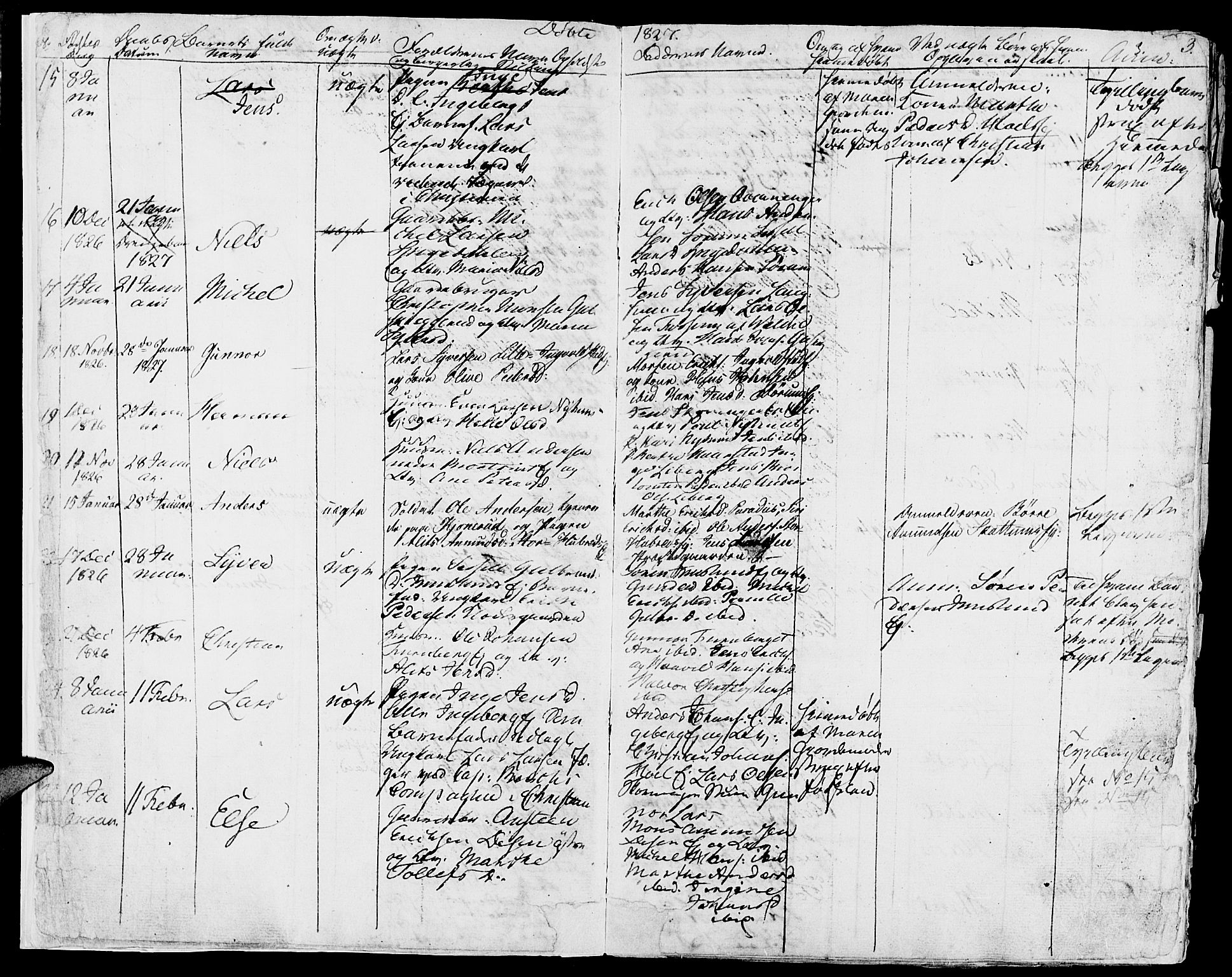 Vang prestekontor, Hedmark, SAH/PREST-008/H/Ha/Haa/L0009: Parish register (official) no. 9, 1826-1841, p. 3