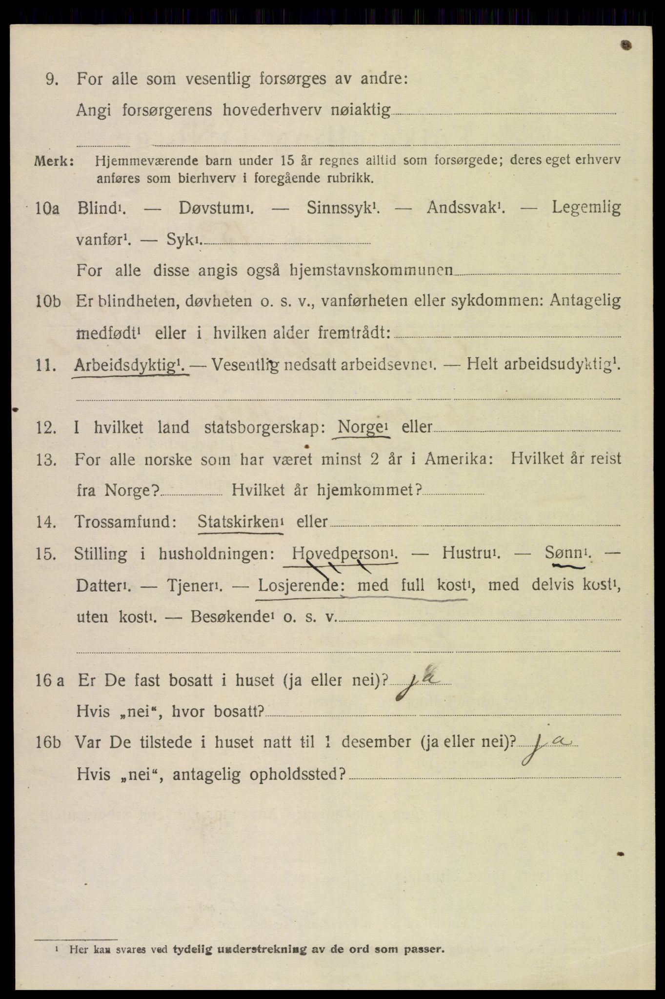 SAH, 1920 census for Sollia, 1920, p. 618