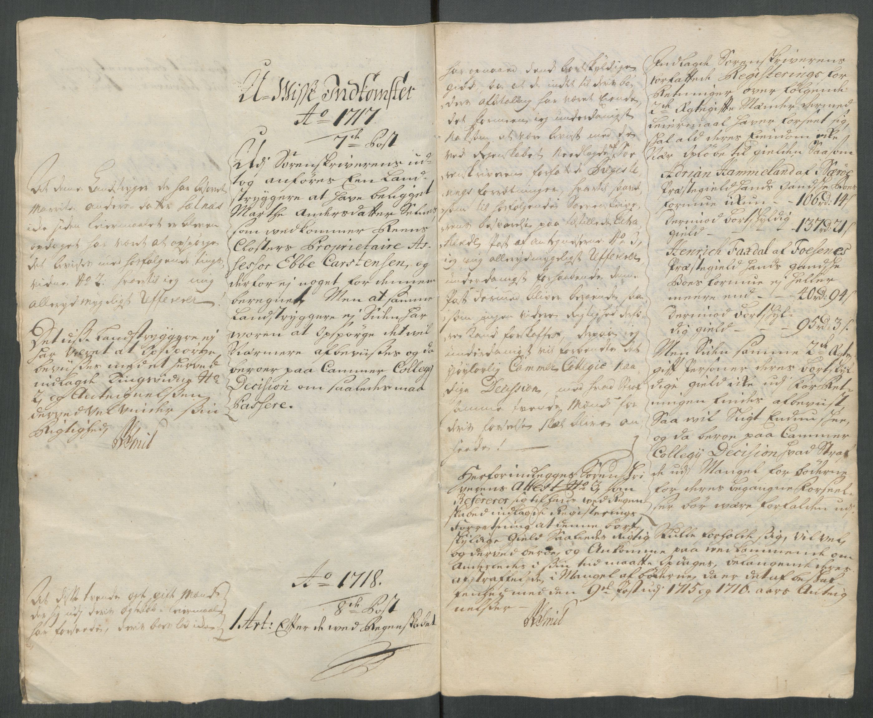 Rentekammeret inntil 1814, Reviderte regnskaper, Fogderegnskap, AV/RA-EA-4092/R64/L4439: Fogderegnskap Namdal, 1718, p. 258