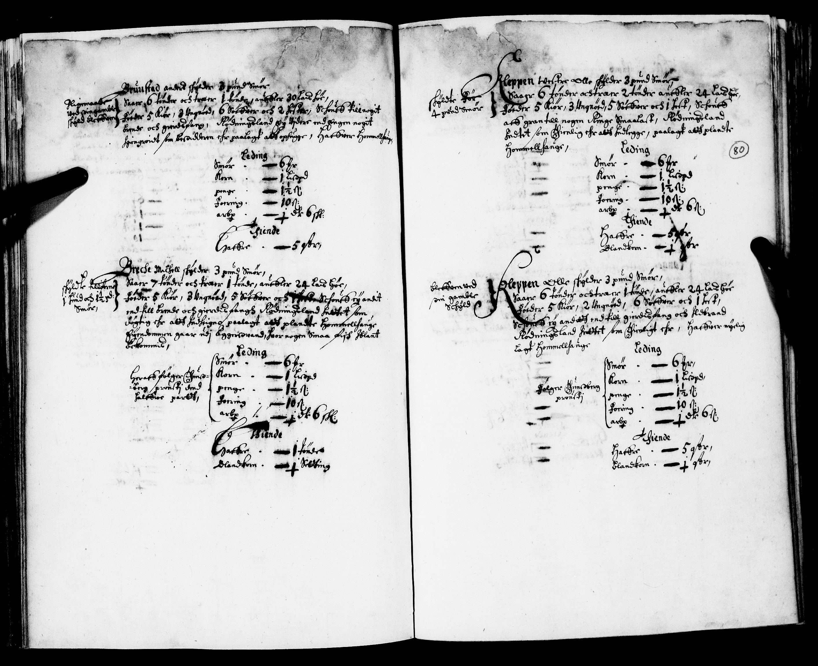 Rentekammeret inntil 1814, Realistisk ordnet avdeling, AV/RA-EA-4070/N/Nb/Nba/L0019: Tønsberg len, 1. del, 1668, p. 79b-80a