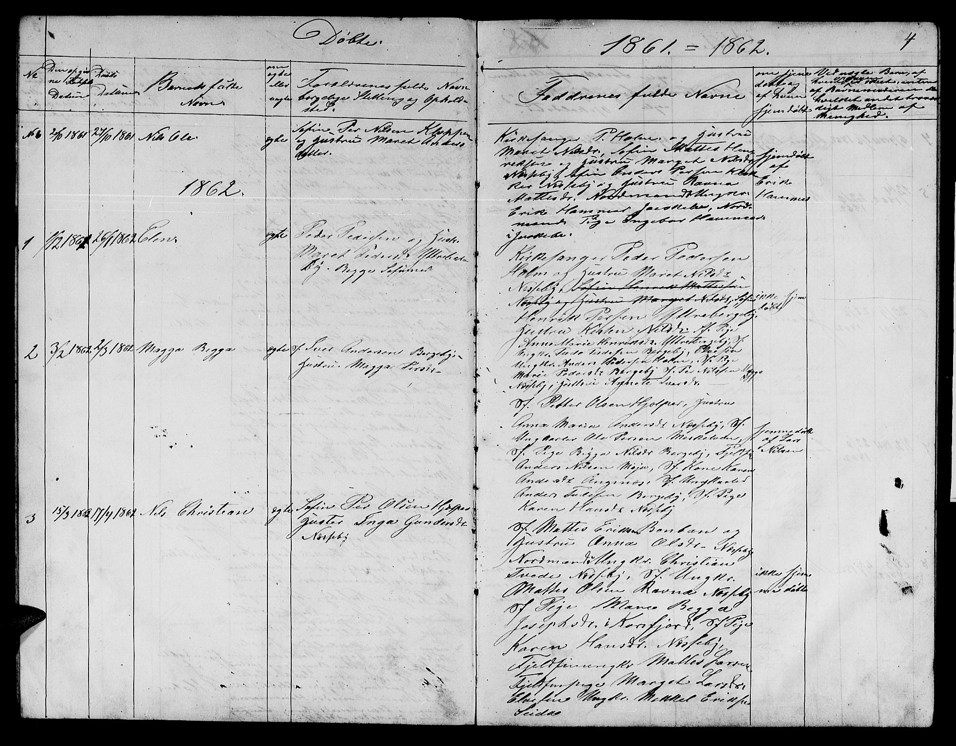 Nesseby sokneprestkontor, SATØ/S-1330/H/Hb/L0002klokker: Parish register (copy) no. 2, 1861-1868, p. 4