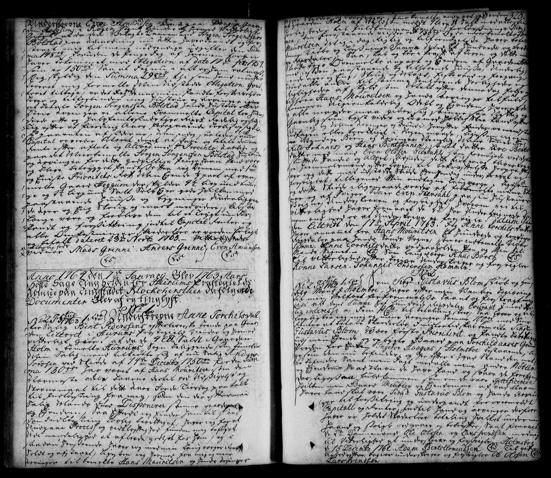 Lier, Røyken og Hurum sorenskriveri, AV/SAKO-A-89/G/Ga/Gaa/L0003: Mortgage book no. III, 1756-1771, p. 328