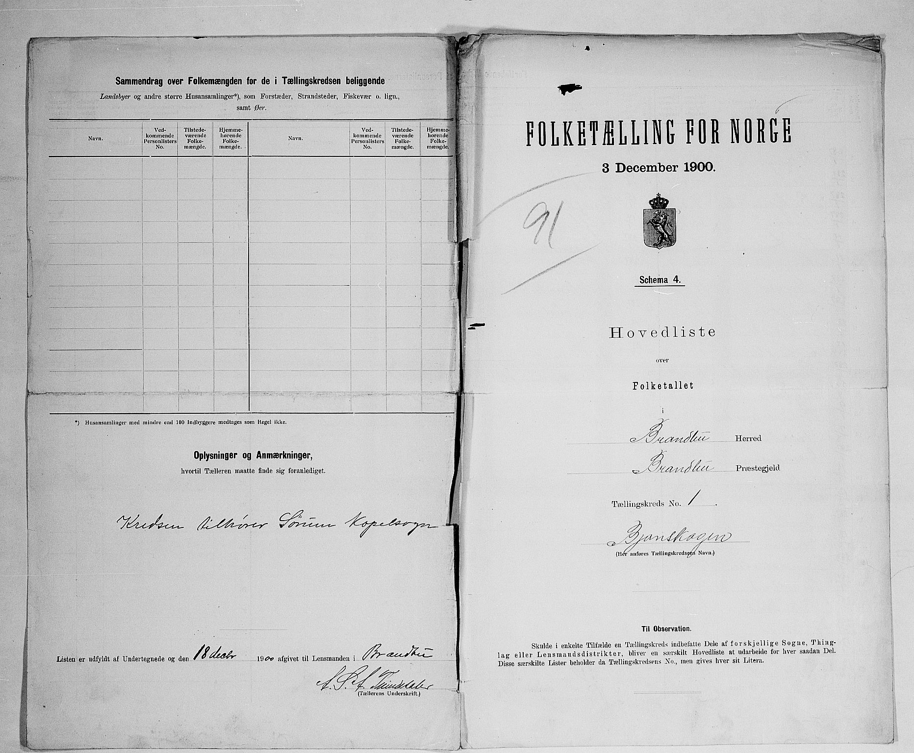 SAH, 1900 census for Brandbu, 1900, p. 18