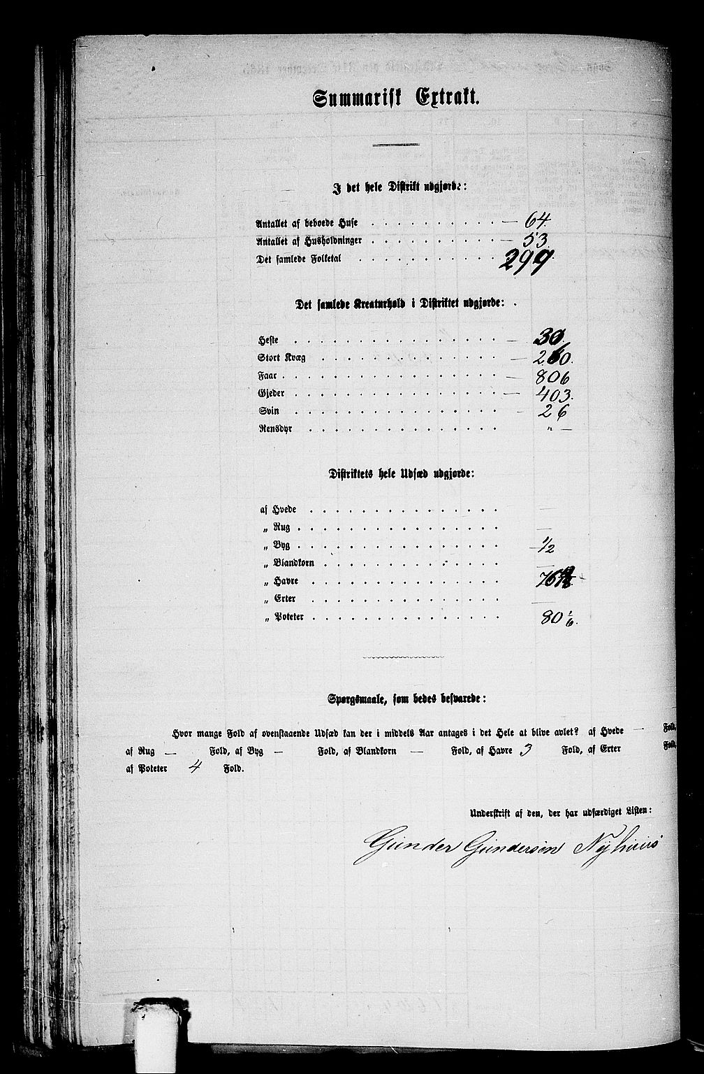 RA, 1865 census for Bremanger, 1865, p. 74