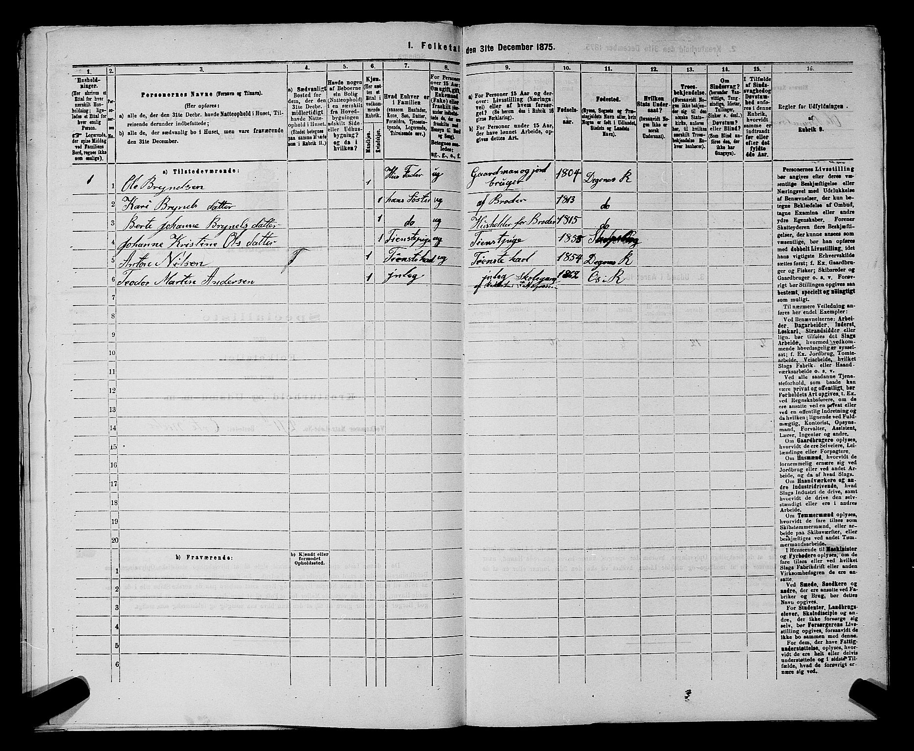 RA, 1875 census for 0128P Rakkestad, 1875, p. 1151