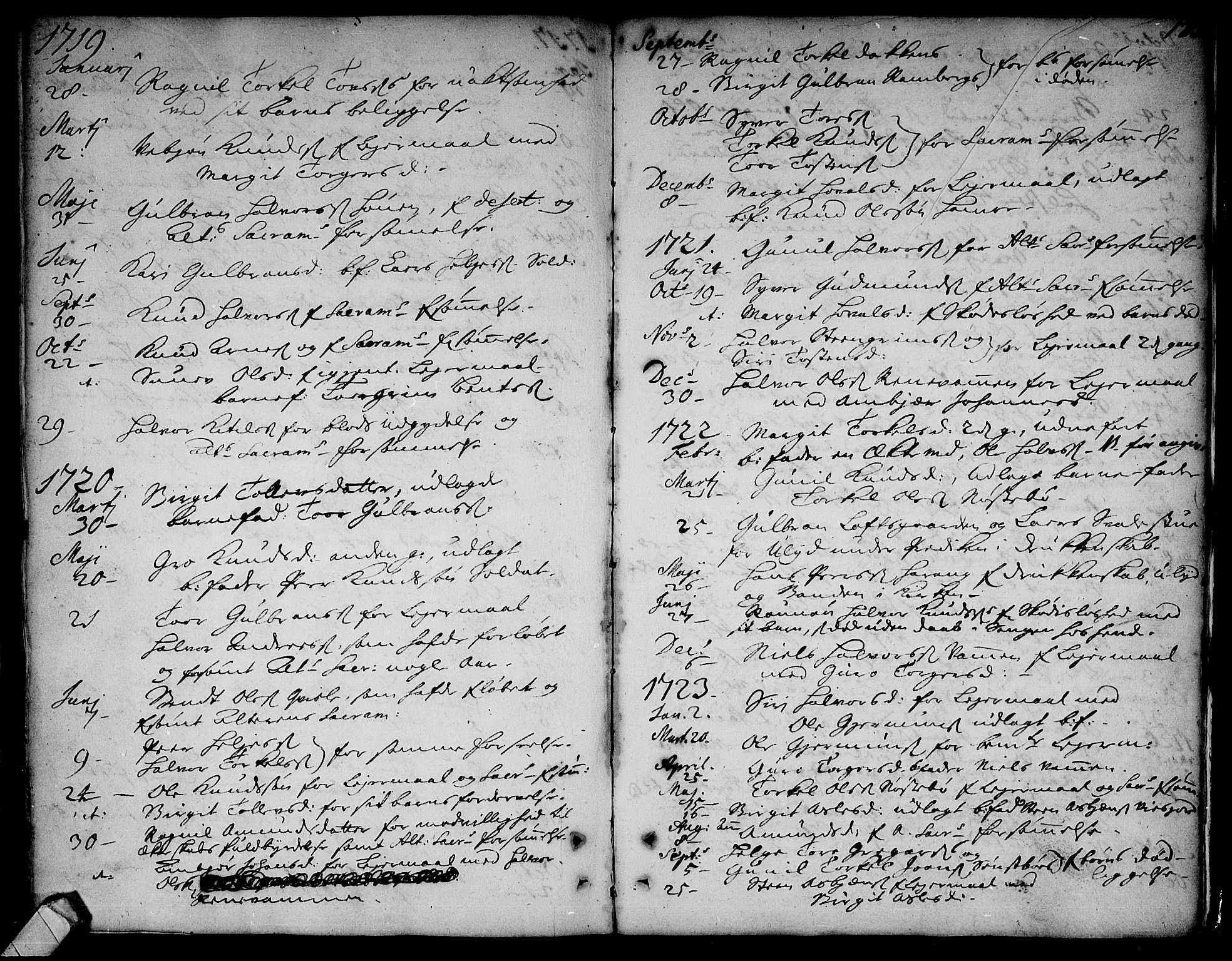 Rollag kirkebøker, SAKO/A-240/F/Fa/L0002: Parish register (official) no. I 2, 1714-1742, p. 173