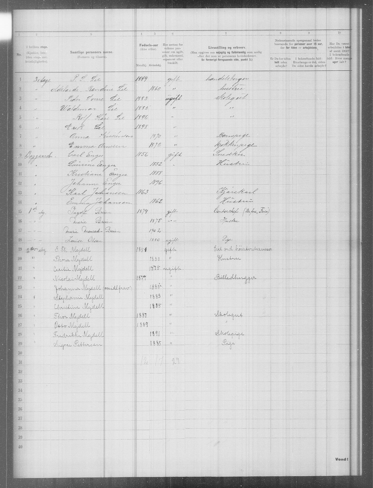 OBA, Municipal Census 1902 for Kristiania, 1902, p. 9872