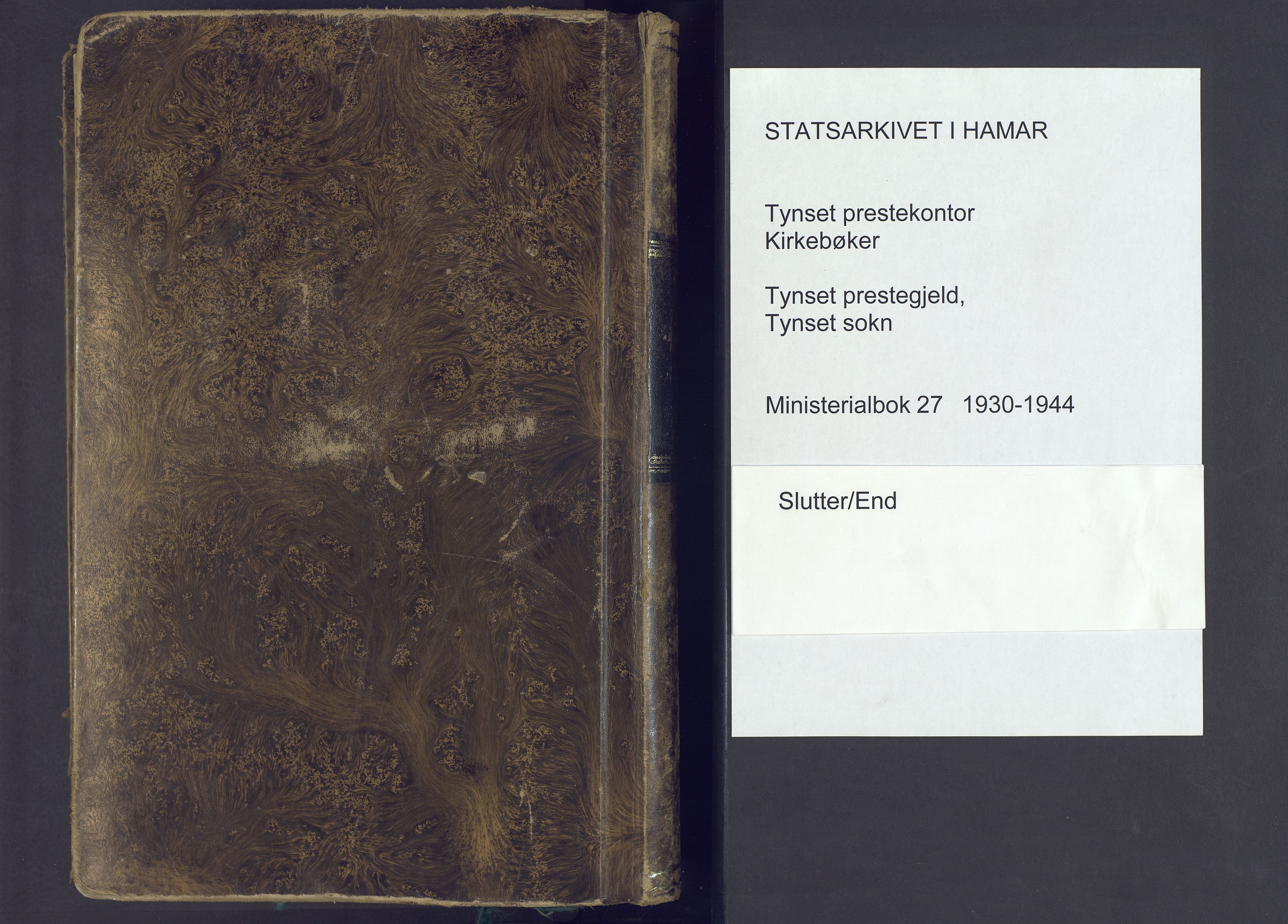 Tynset prestekontor, AV/SAH-PREST-058/H/Ha/Haa/L0027: Parish register (official) no. 27, 1930-1944