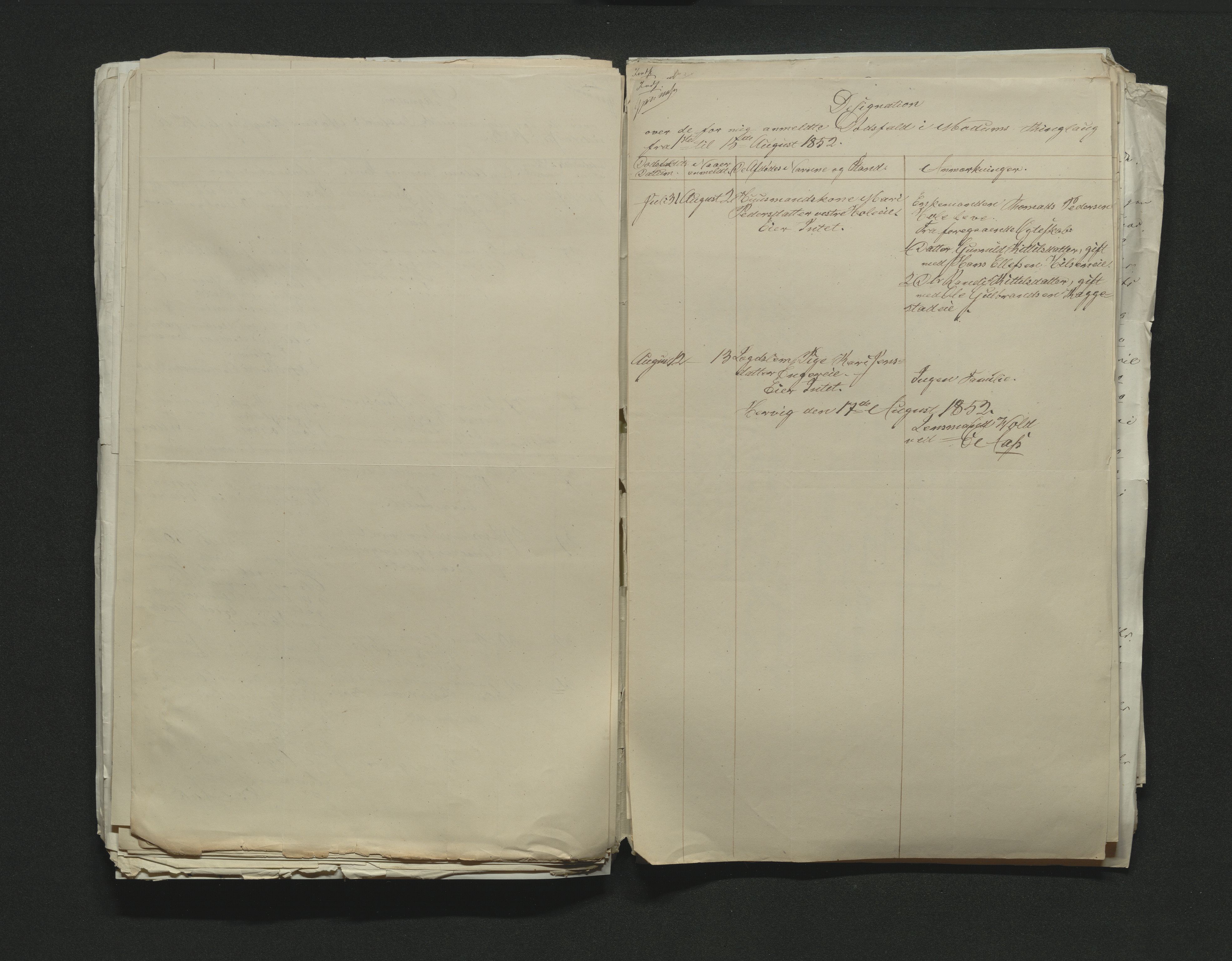 Eiker, Modum og Sigdal sorenskriveri, AV/SAKO-A-123/H/Ha/Hab/L0008: Dødsfallsmeldinger, 1850-1853