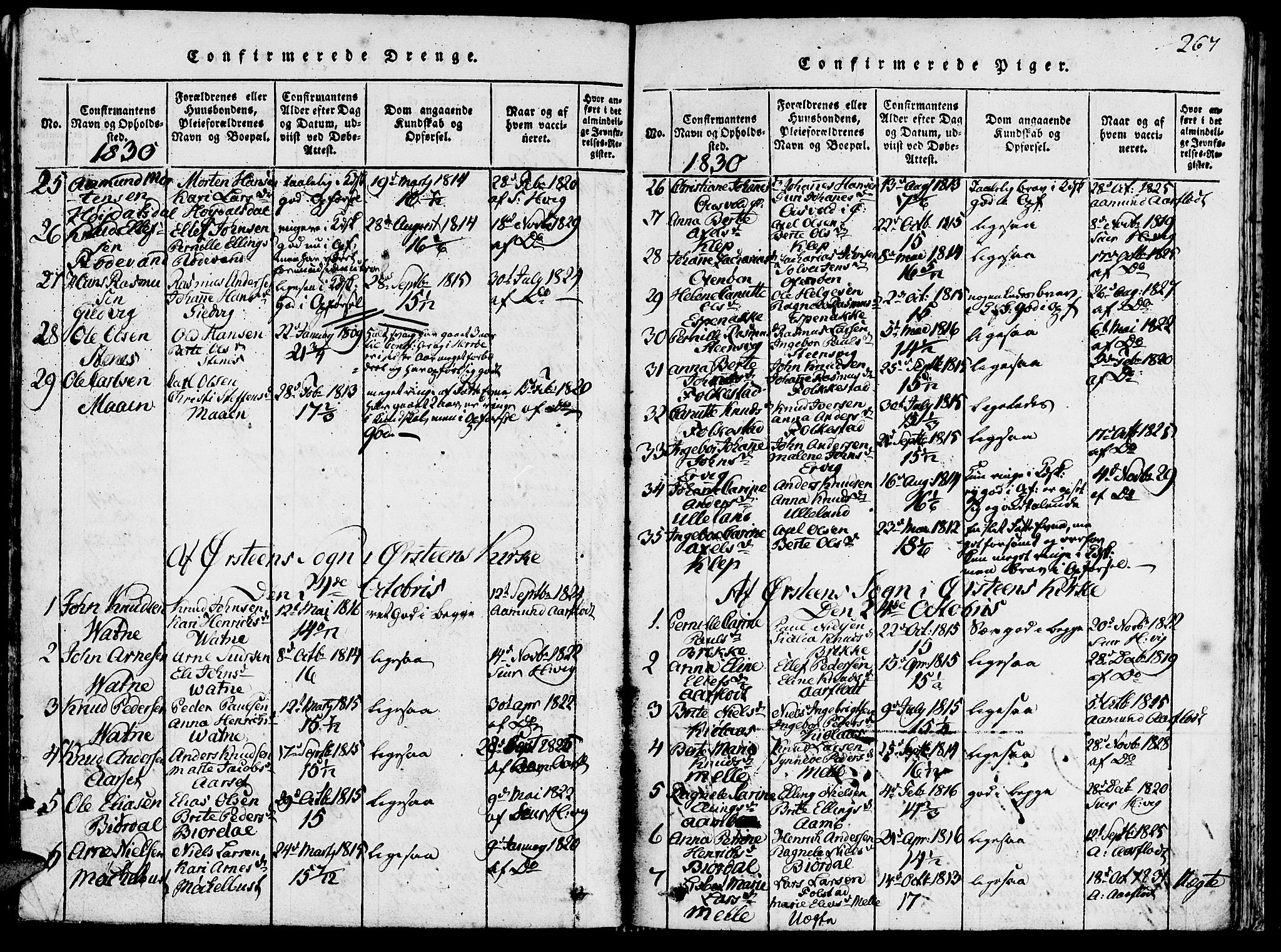 Ministerialprotokoller, klokkerbøker og fødselsregistre - Møre og Romsdal, AV/SAT-A-1454/511/L0138: Parish register (official) no. 511A05, 1817-1832, p. 267