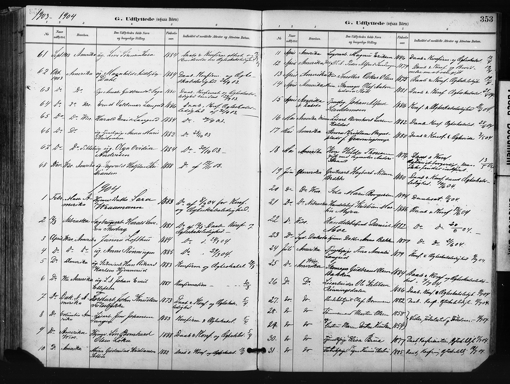 Kongsberg kirkebøker, SAKO/A-22/F/Fb/L0003: Parish register (official) no. II 3, 1896-1905, p. 353