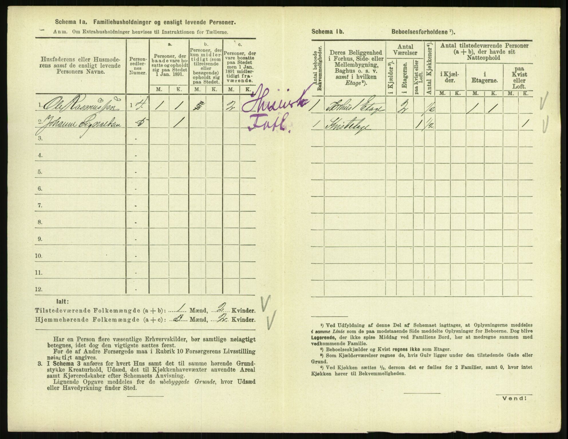 RA, 1891 census for 0801 Kragerø, 1891, p. 1339