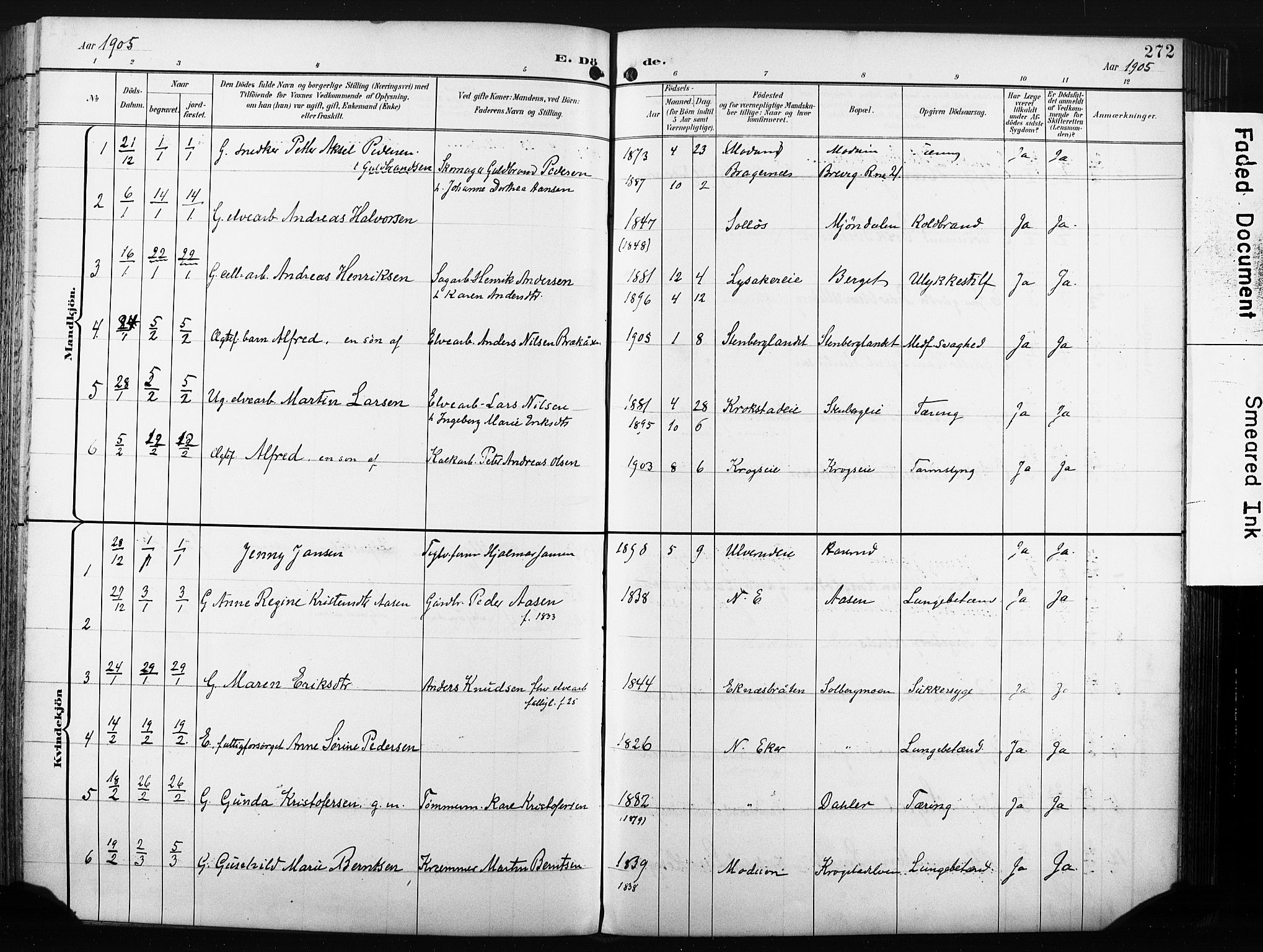 Nedre Eiker kirkebøker, AV/SAKO-A-612/F/Fa/L0005: Parish register (official) no. 5, 1898-1905, p. 272