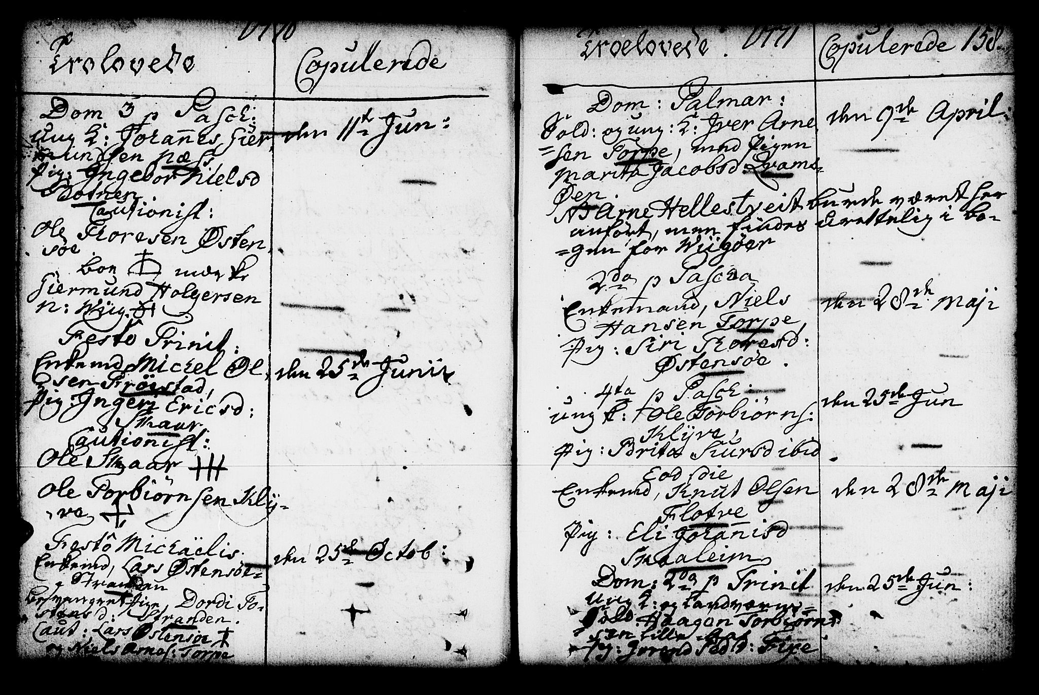 Kvam sokneprestembete, AV/SAB-A-76201/H/Haa: Parish register (official) no. A 4, 1743-1795, p. 158