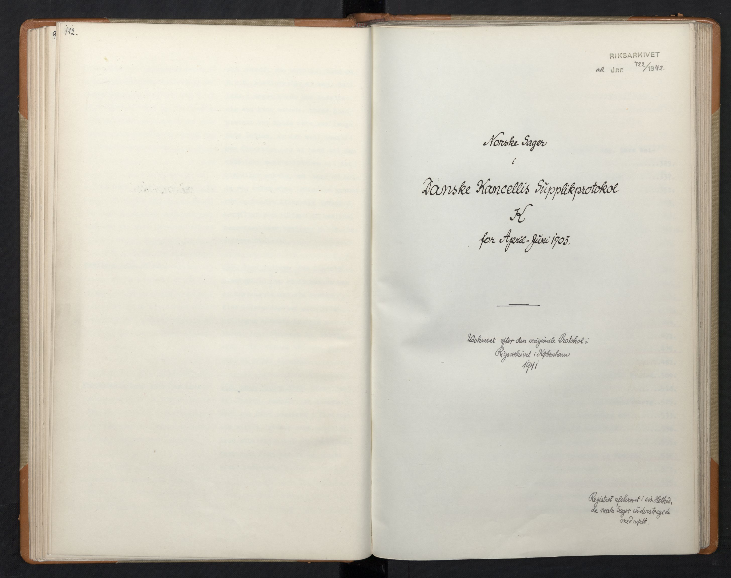 Avskriftsamlingen, AV/RA-EA-4022/F/Fa/L0071: Supplikker, 1703, p. 61