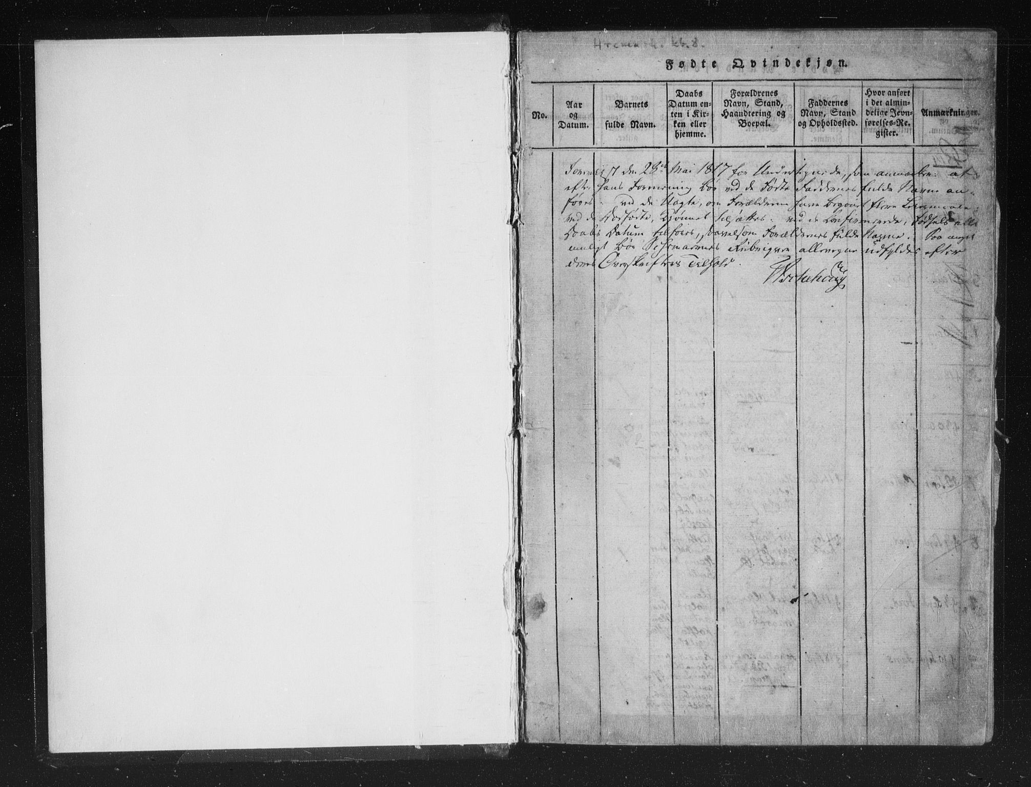 Aremark prestekontor Kirkebøker, SAO/A-10899/F/Fc/L0001: Parish register (official) no. III 1, 1814-1834