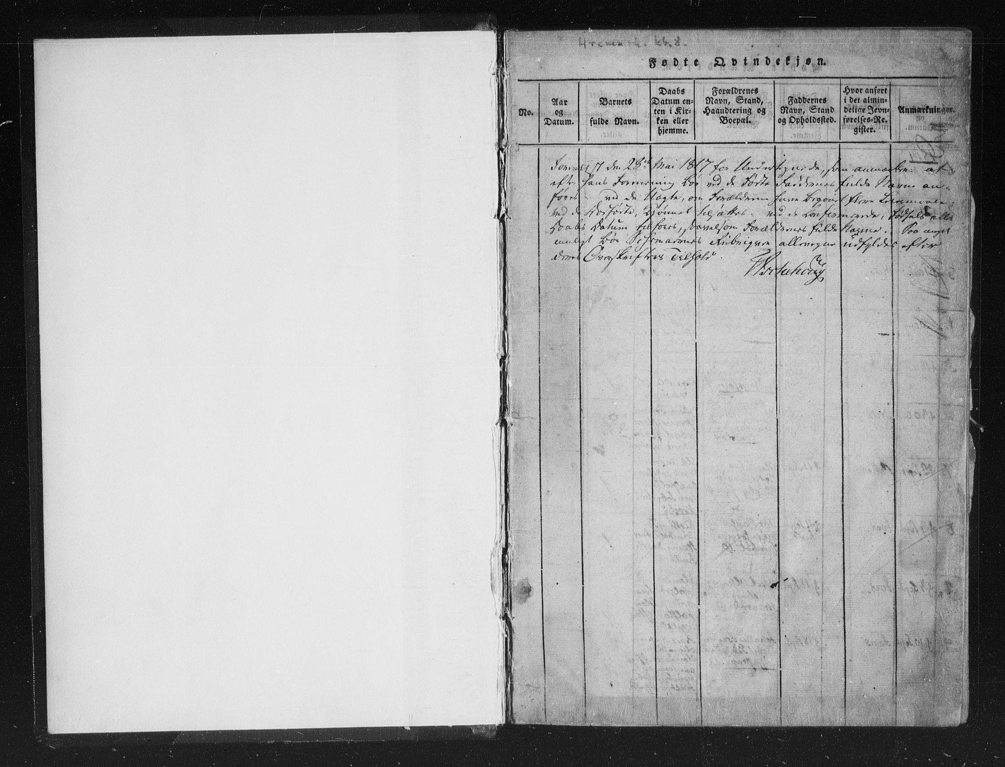 Aremark prestekontor Kirkebøker, AV/SAO-A-10899/F/Fc/L0001: Parish register (official) no. III 1, 1814-1834