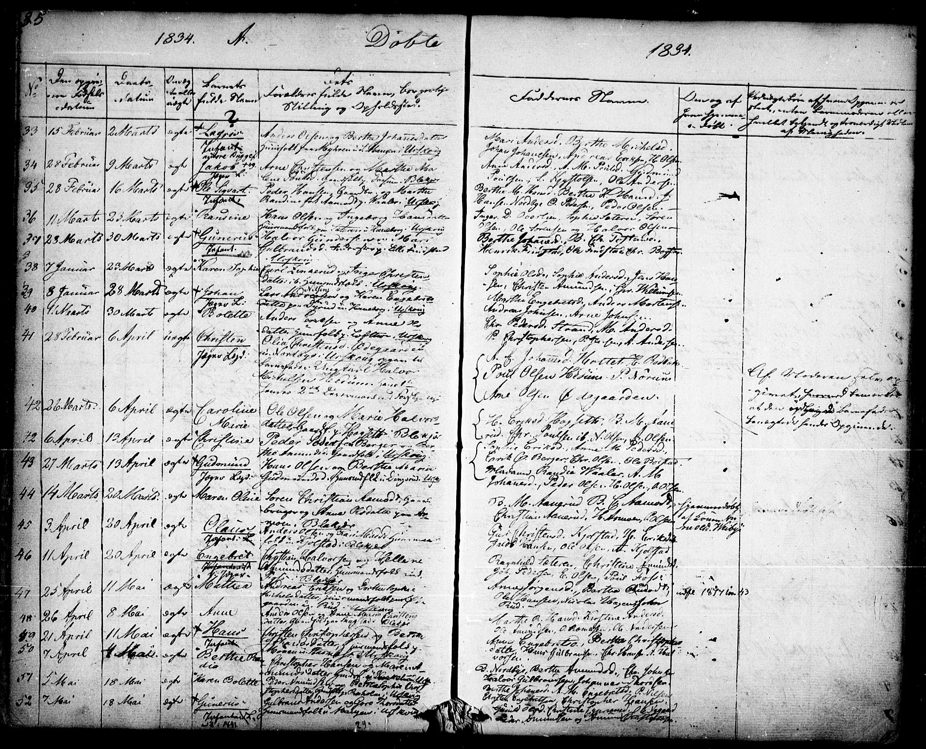 Aurskog prestekontor Kirkebøker, SAO/A-10304a/F/Fa/L0006: Parish register (official) no. I 6, 1829-1853, p. 35