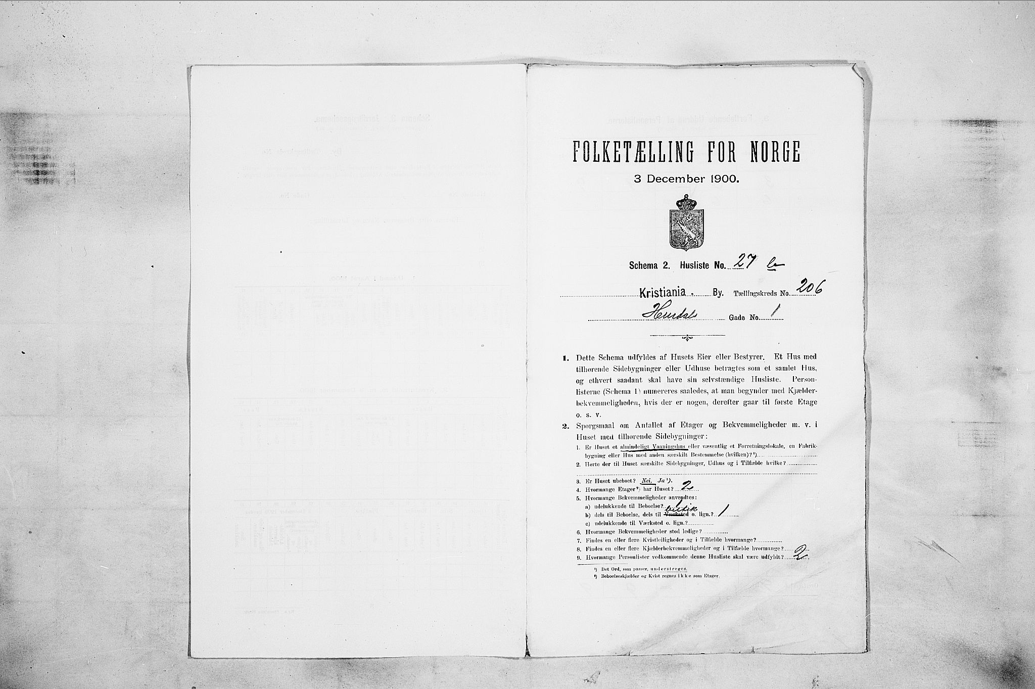 SAO, 1900 census for Kristiania, 1900, p. 39727